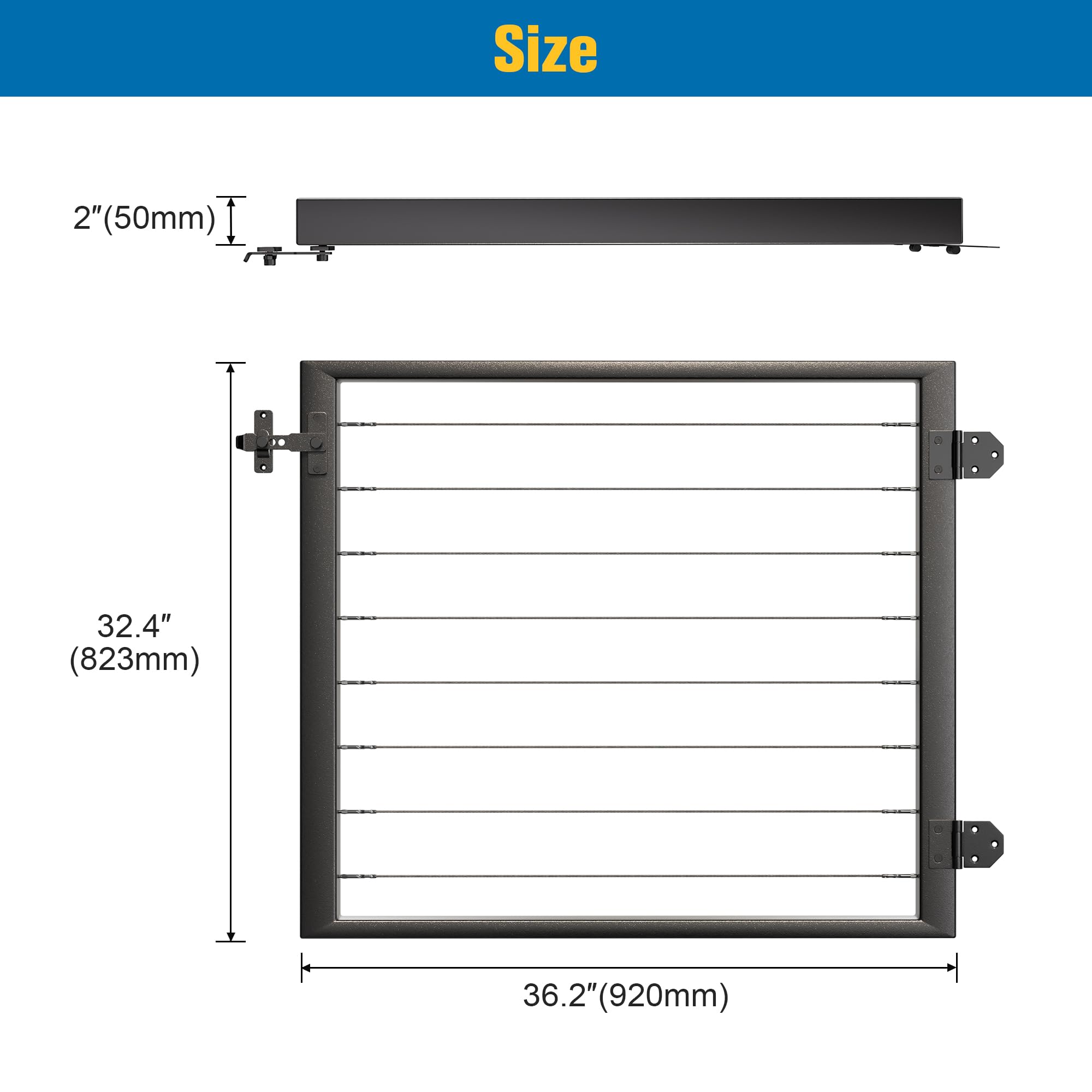 Justincity LJT0727J093 Deck-Railing-Gates - View #4