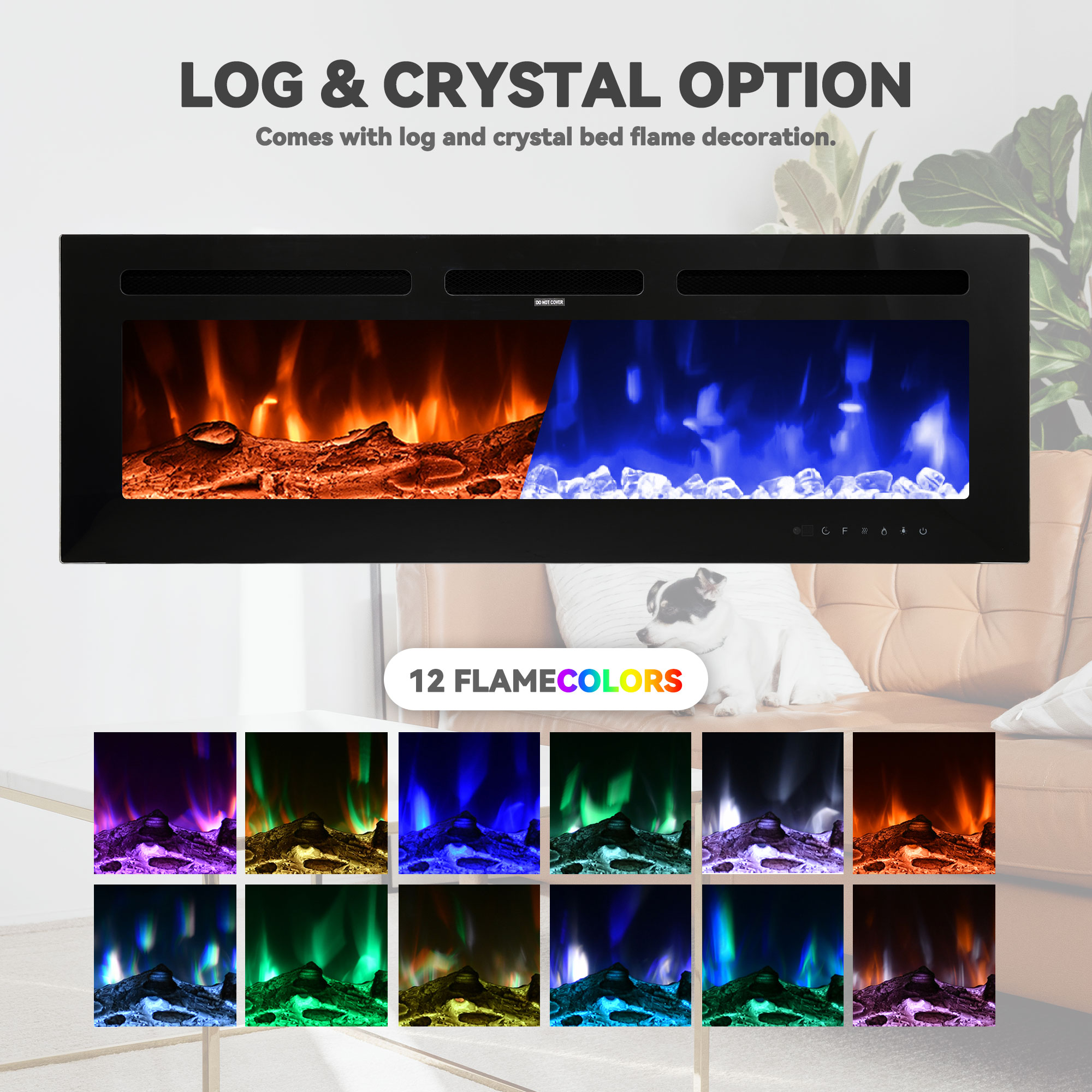 Mondawe WF-ZHX-RFP-60 Electric-Fireplaces - View #4