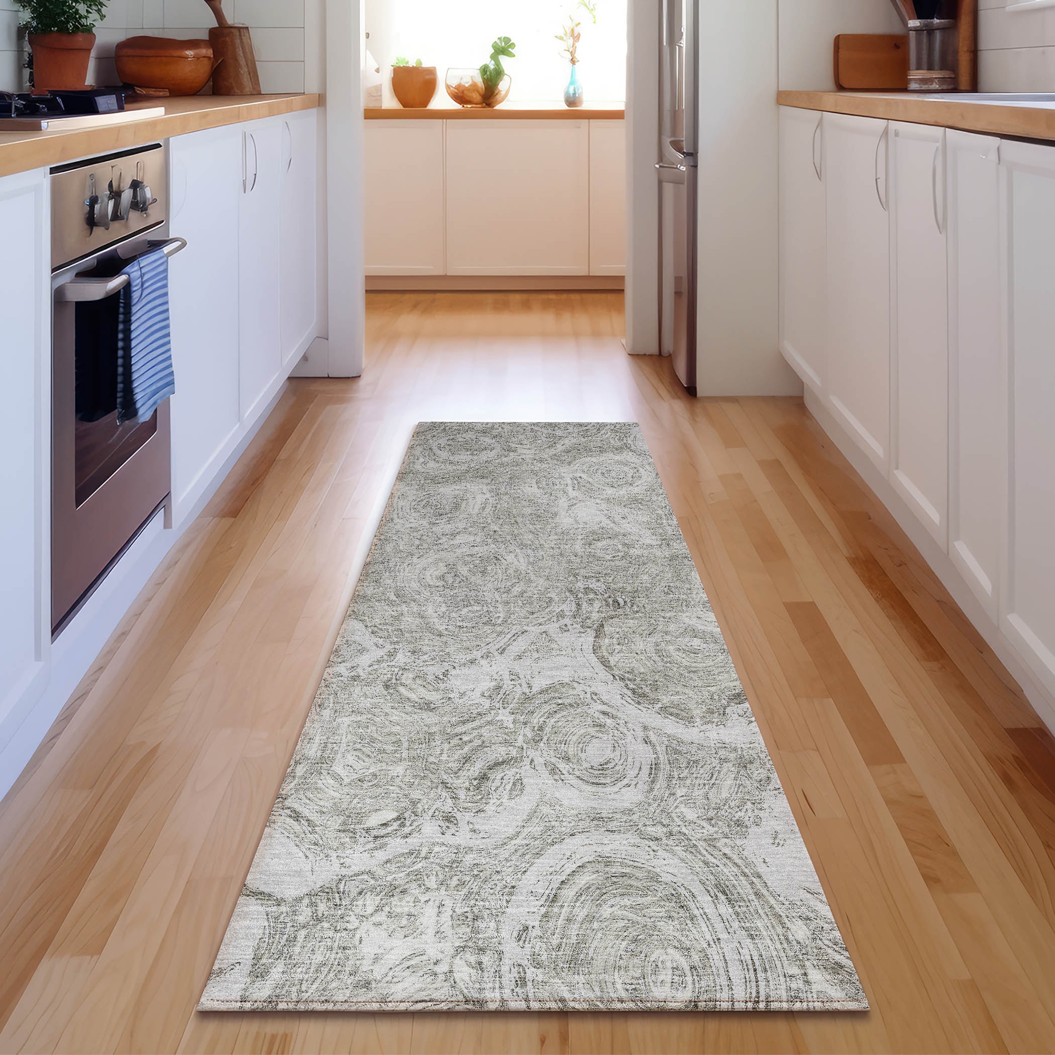 Addison Rugs AMF579IV2X8 Mayfield AMF579IV 2 x 7 (ft) Loomed Polyester Ivory Rectangular Indoor Geometric Machine washable Area rug