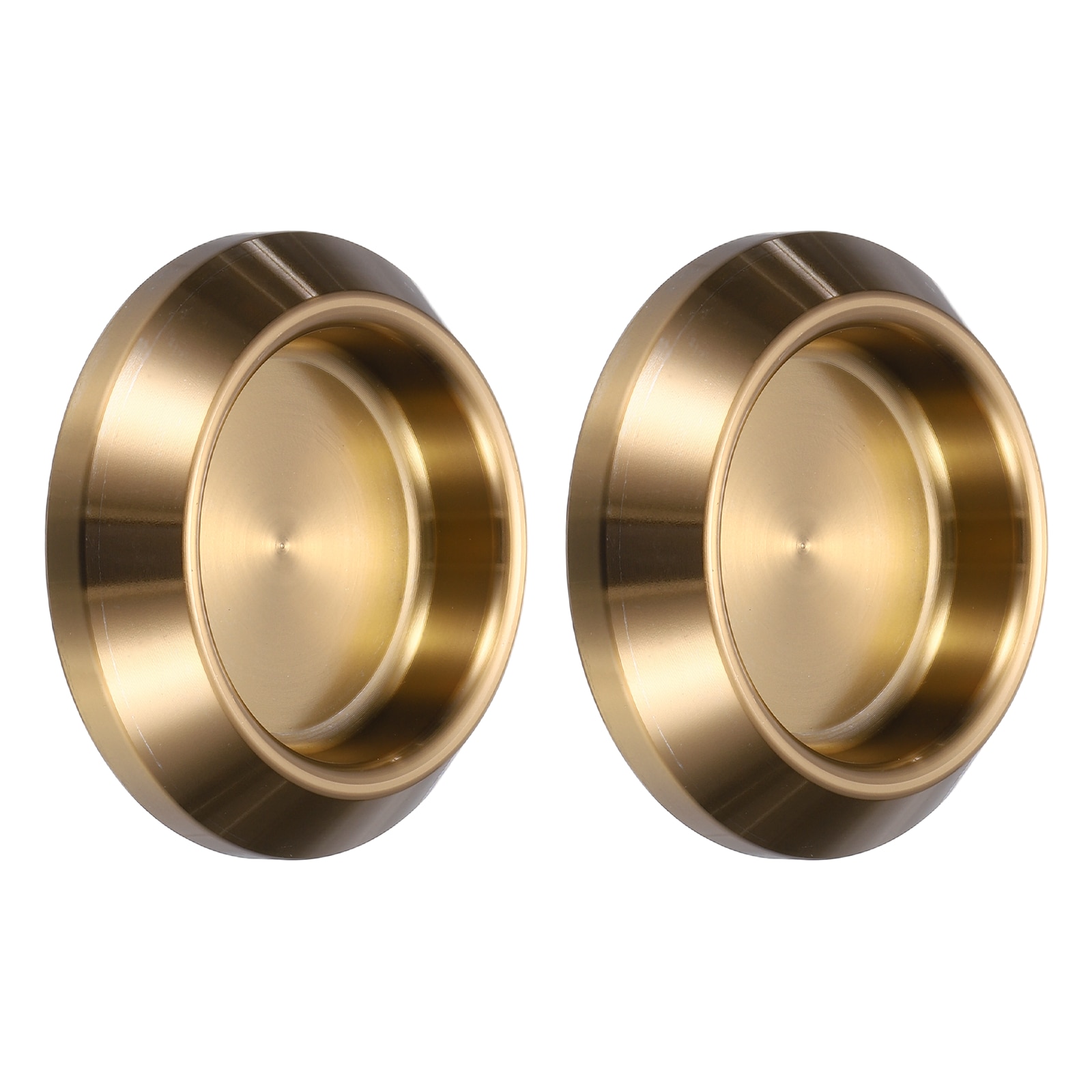 Unique Bargains 2pcs Round Glass Sliding Door Handles 304 Stainless Steel Back-to-Back Bathroom Handle Pull Knob with Adhesive Stickers for Shower Balcony Office Sliding Door Cabinet Rose Gold