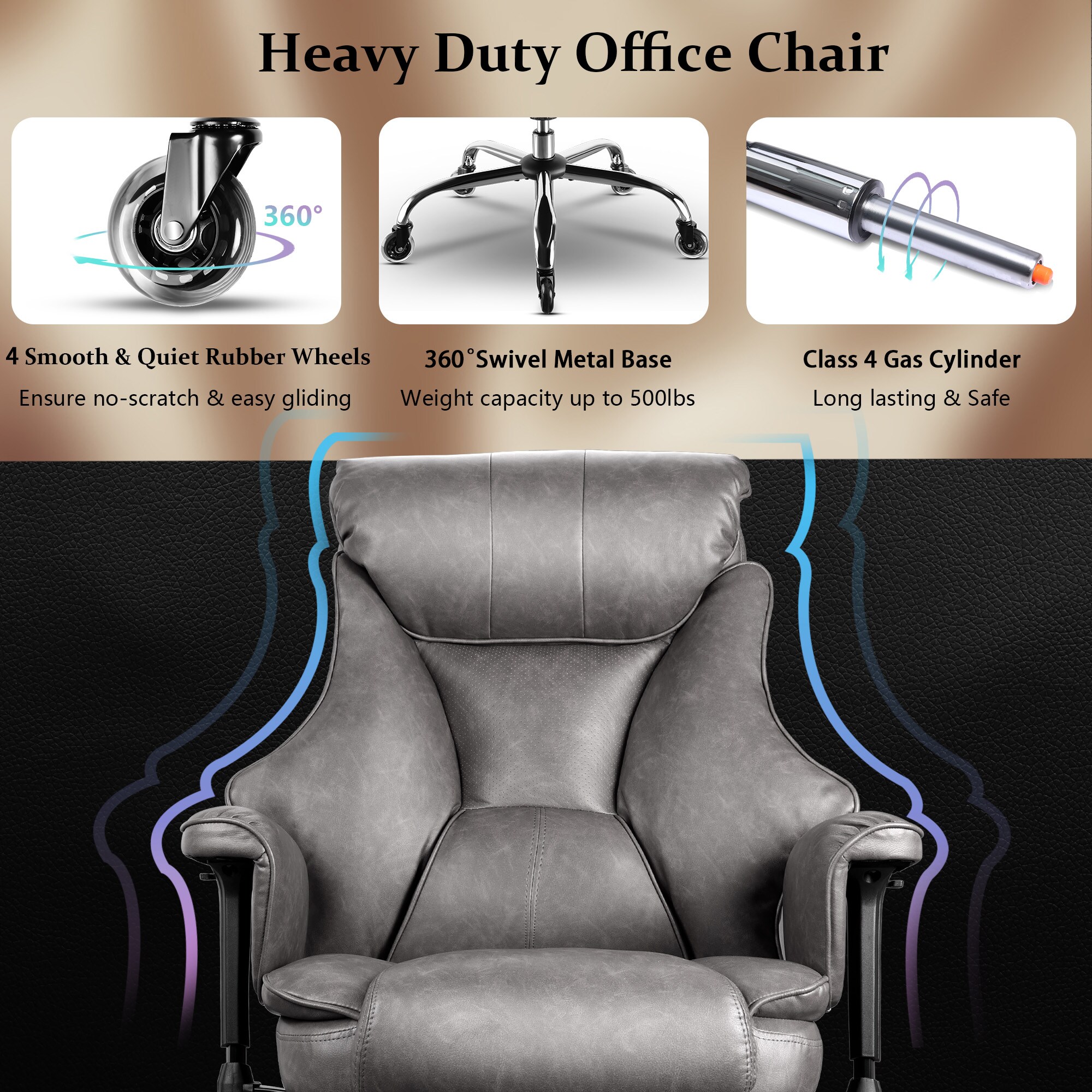 NOBLEMOOD LS-1029GR Office-Chairs - View #5