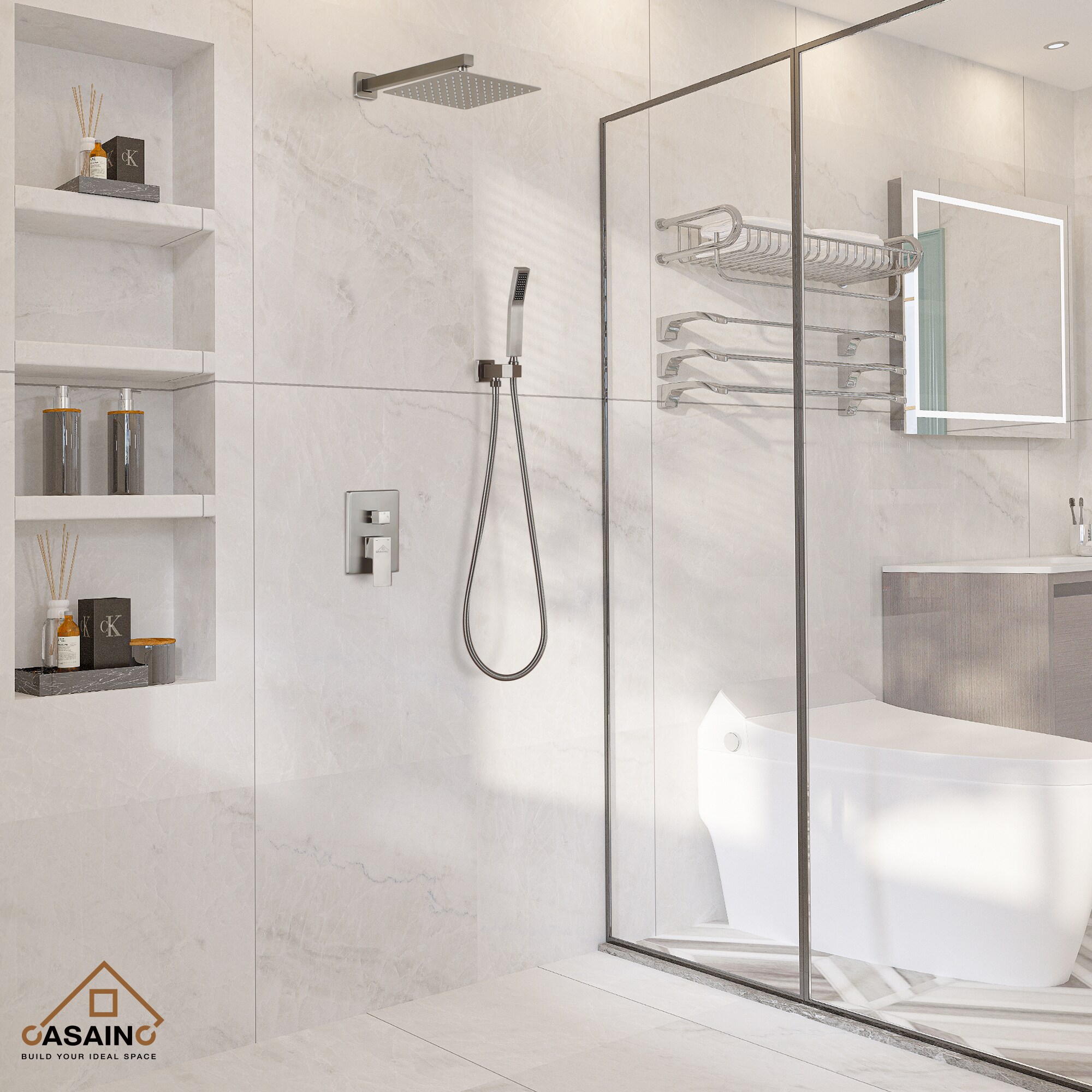 CASAINC MCS18T-10BN Showerhead-Bar-Panels - View #9