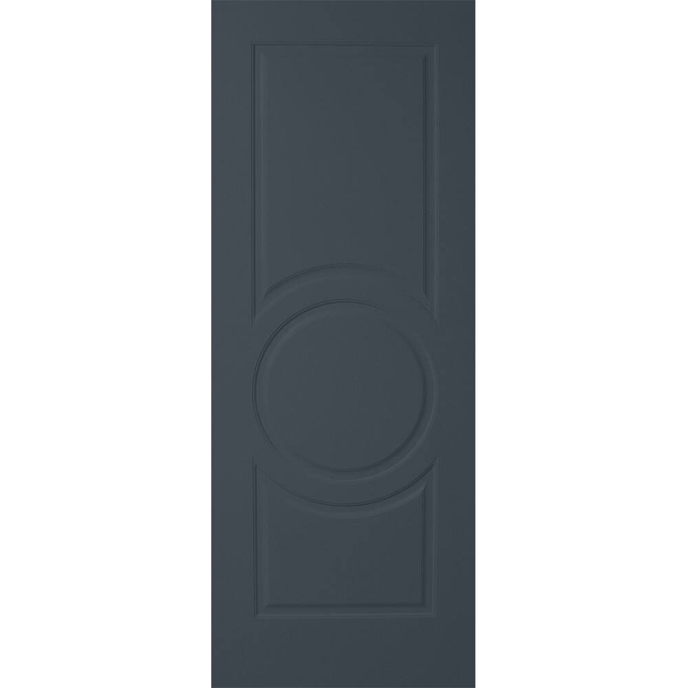 American Building Supply LO966570 Encore 36-in x 80-in Slate 3-panel square Smooth Solid core Prefinished MDF Slab Door