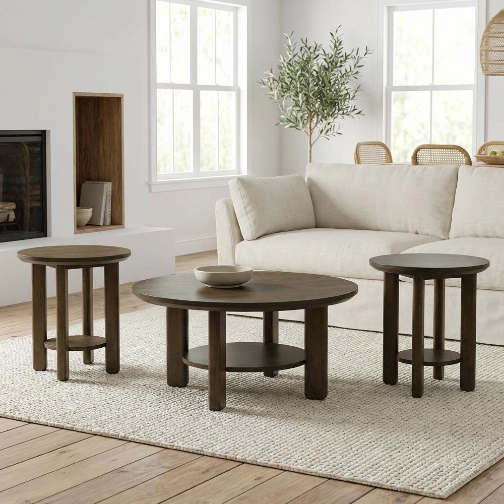 FurniFact BO4035156WHT Accent-Table-Sets - View #3