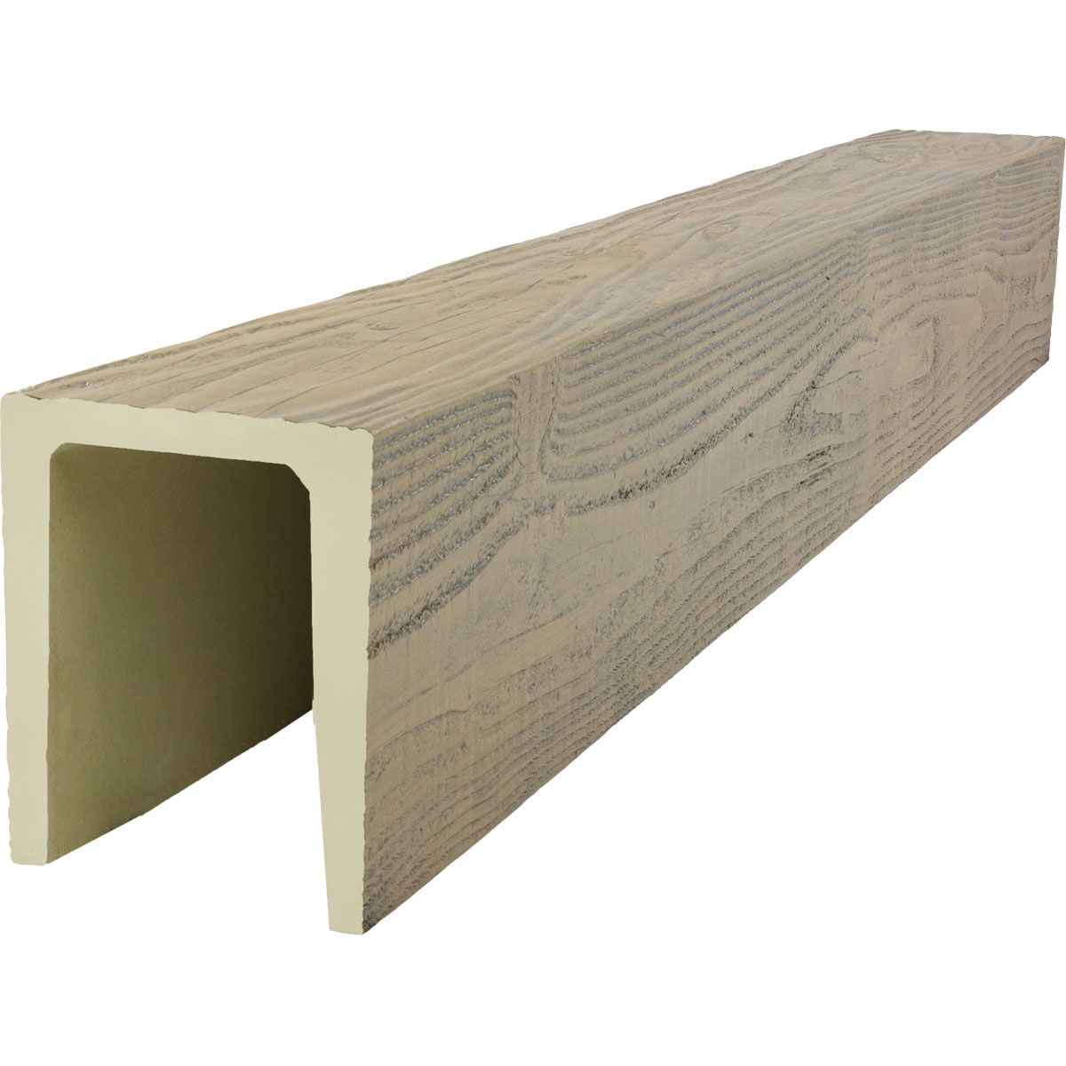 Ekena Millwork 2380478 1-in x 7-1/2-in x 24-ft Sandstone Finished Urethane U-Shaped Decorative Beam