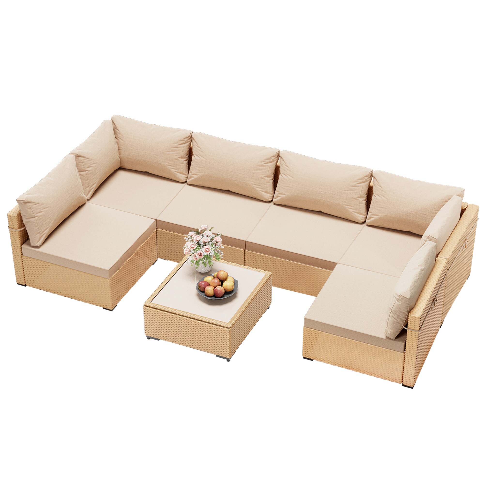 UPHA TBBE-ABC-BEIGE Patio-Conversation-Sets - View #2