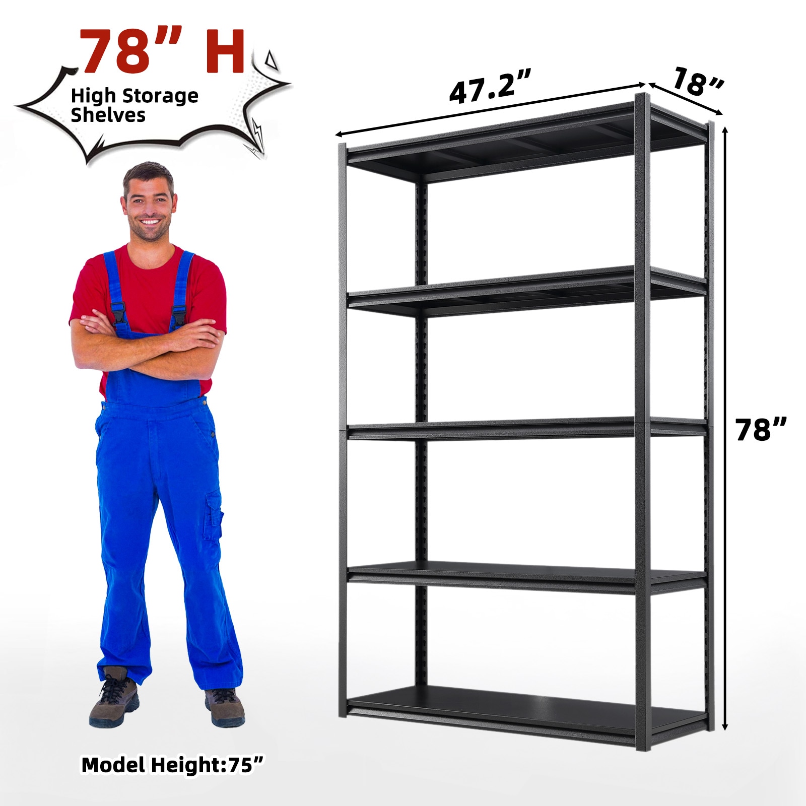 Maocao Hoom JL6481215 Free-Standing-Shelving - View #3