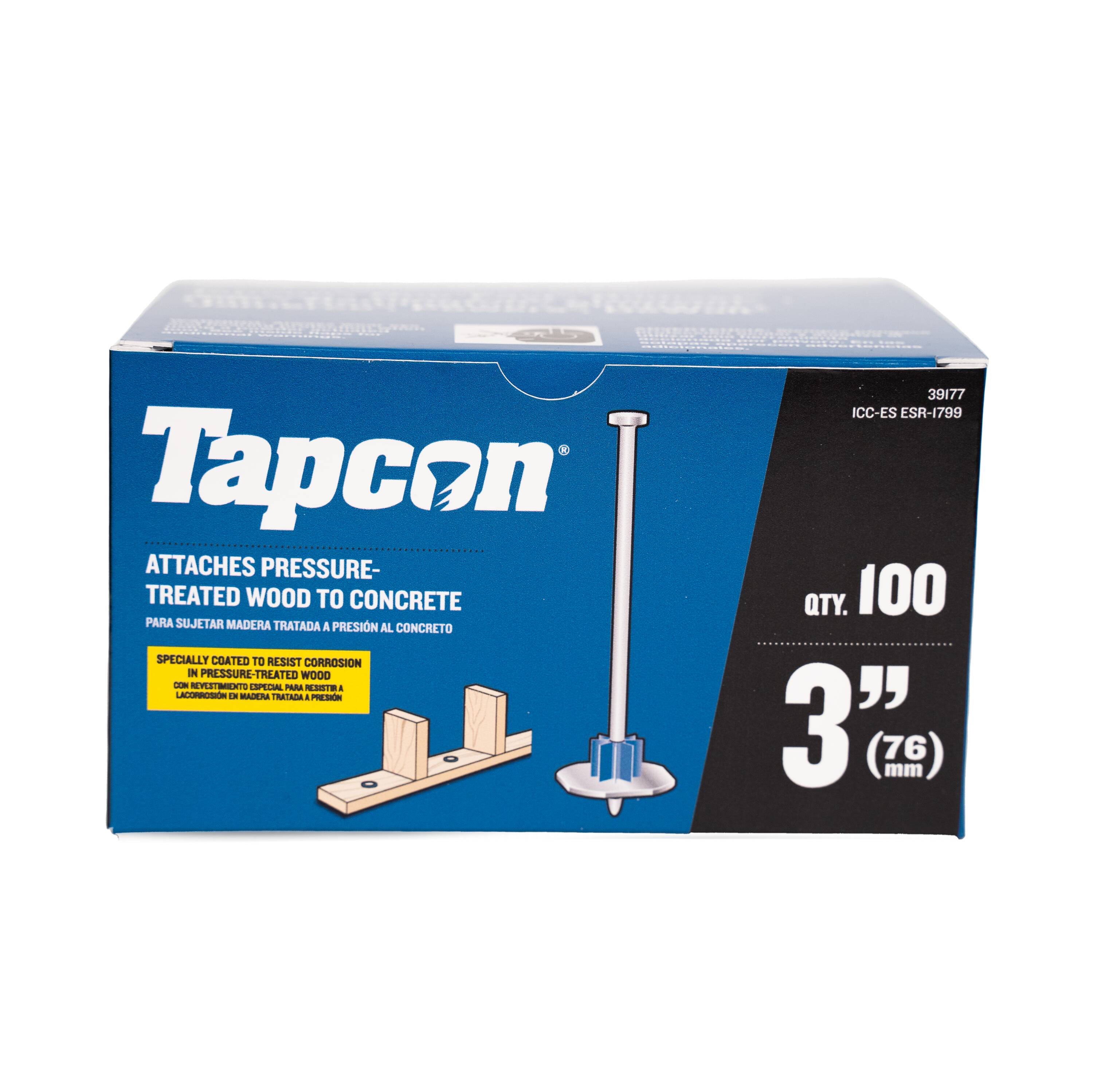 Tapcon 39177 100 -Pack 3-in Washered Drive pin