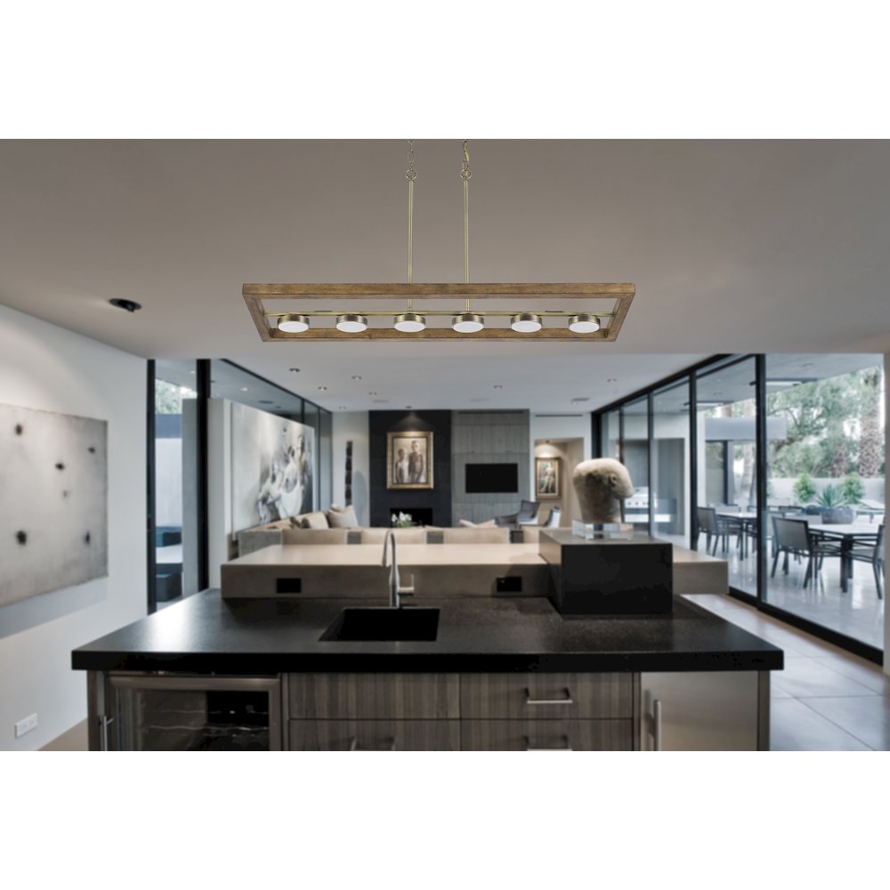 Cal Lighting FX-3760-6 Pendant-Lights - View #3