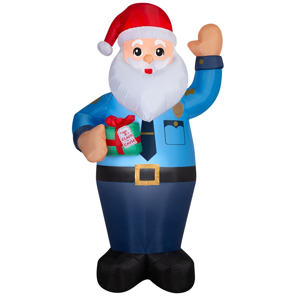 Gemmy 8-ft Lighted Santa Christmas Inflatable in the Christmas ...