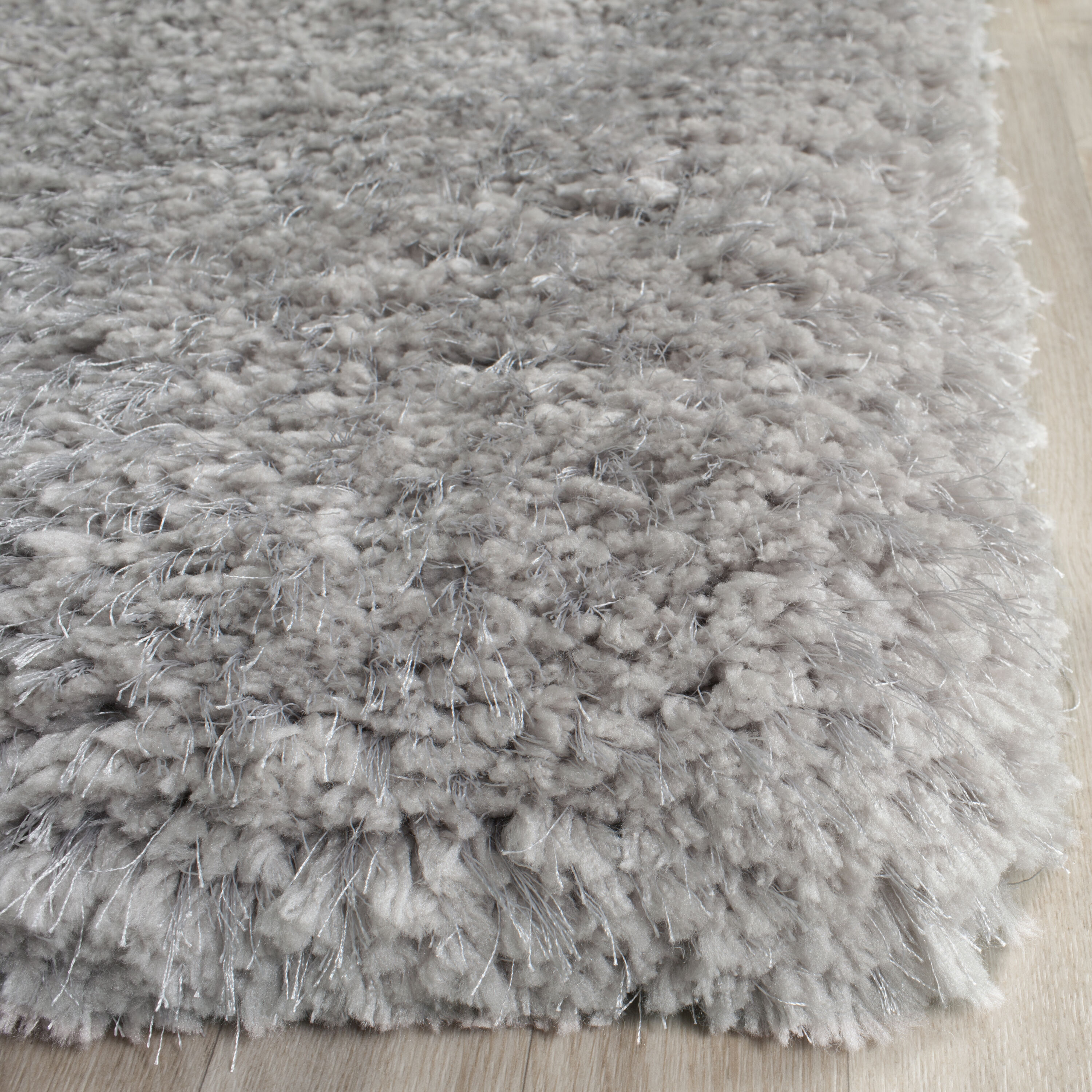 Safavieh Supreme Shag 8 X 10 Silver Indoor Solid Area Rug SGS621E-8 at ...