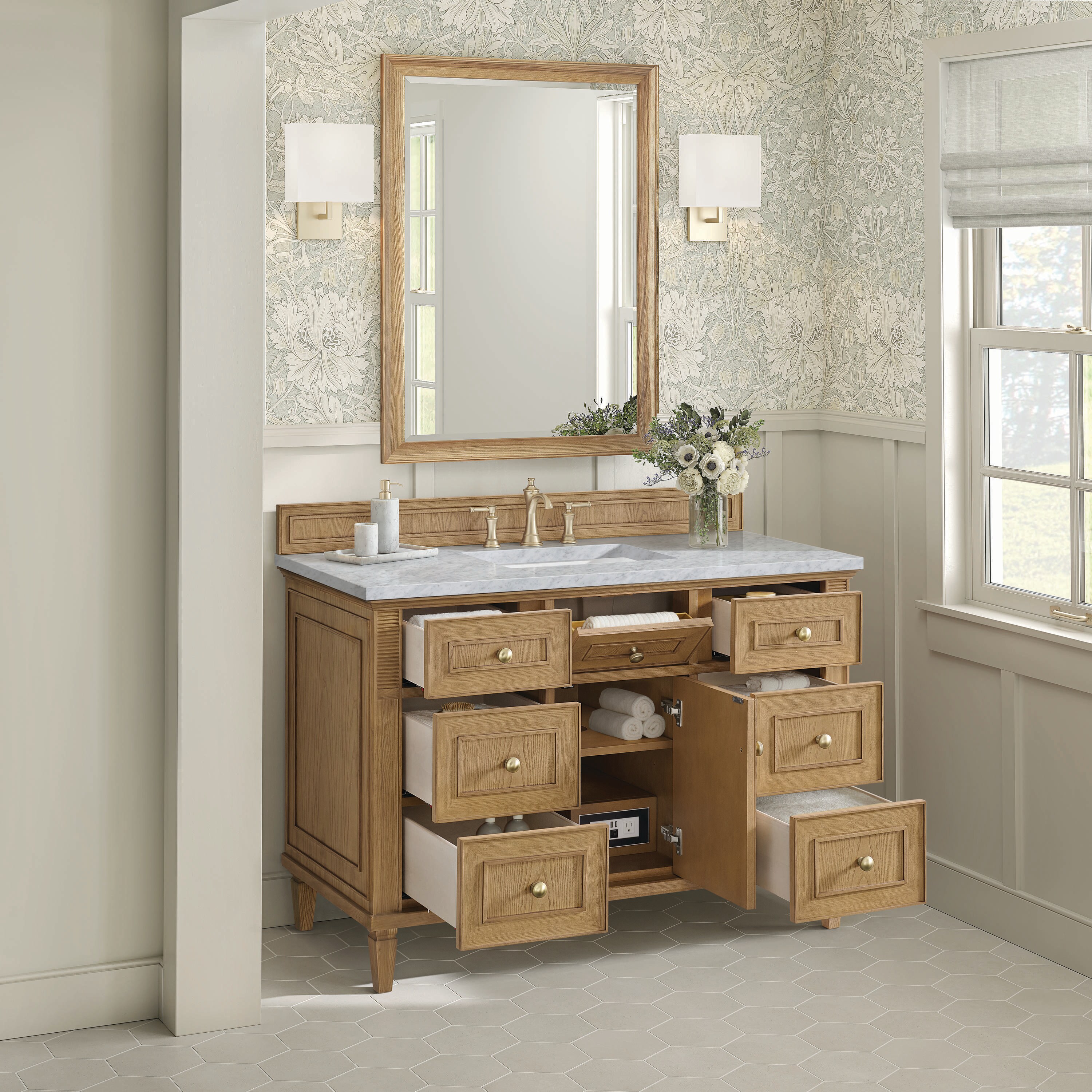 James Martin Vanities 424-V48-LNO-3CAR Bath-Vanity-Combo - View #3