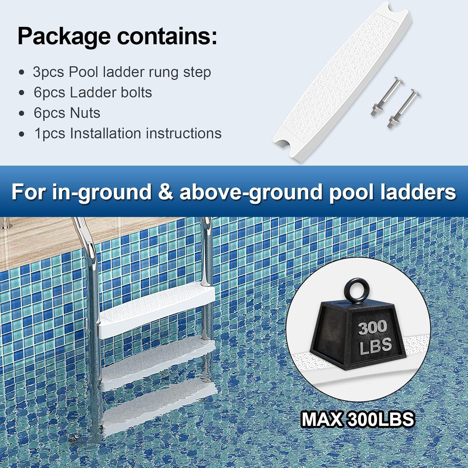 Etokfoks LET4GXQMO Above-Ground-Pool-Lad-Steps - View #2