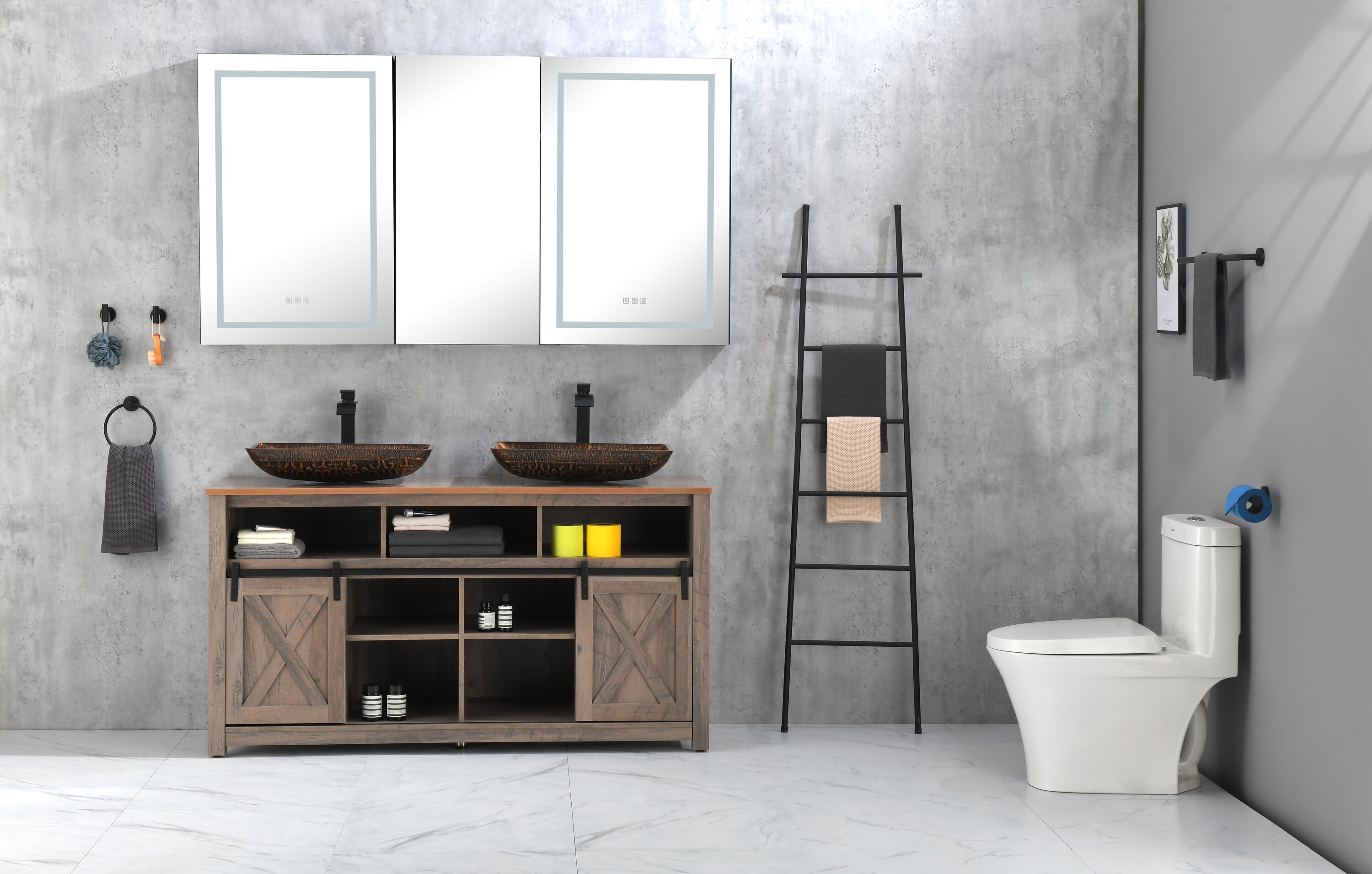 Vacolite KP24-MB-60 Framed-Bath-Mirrors - View #2