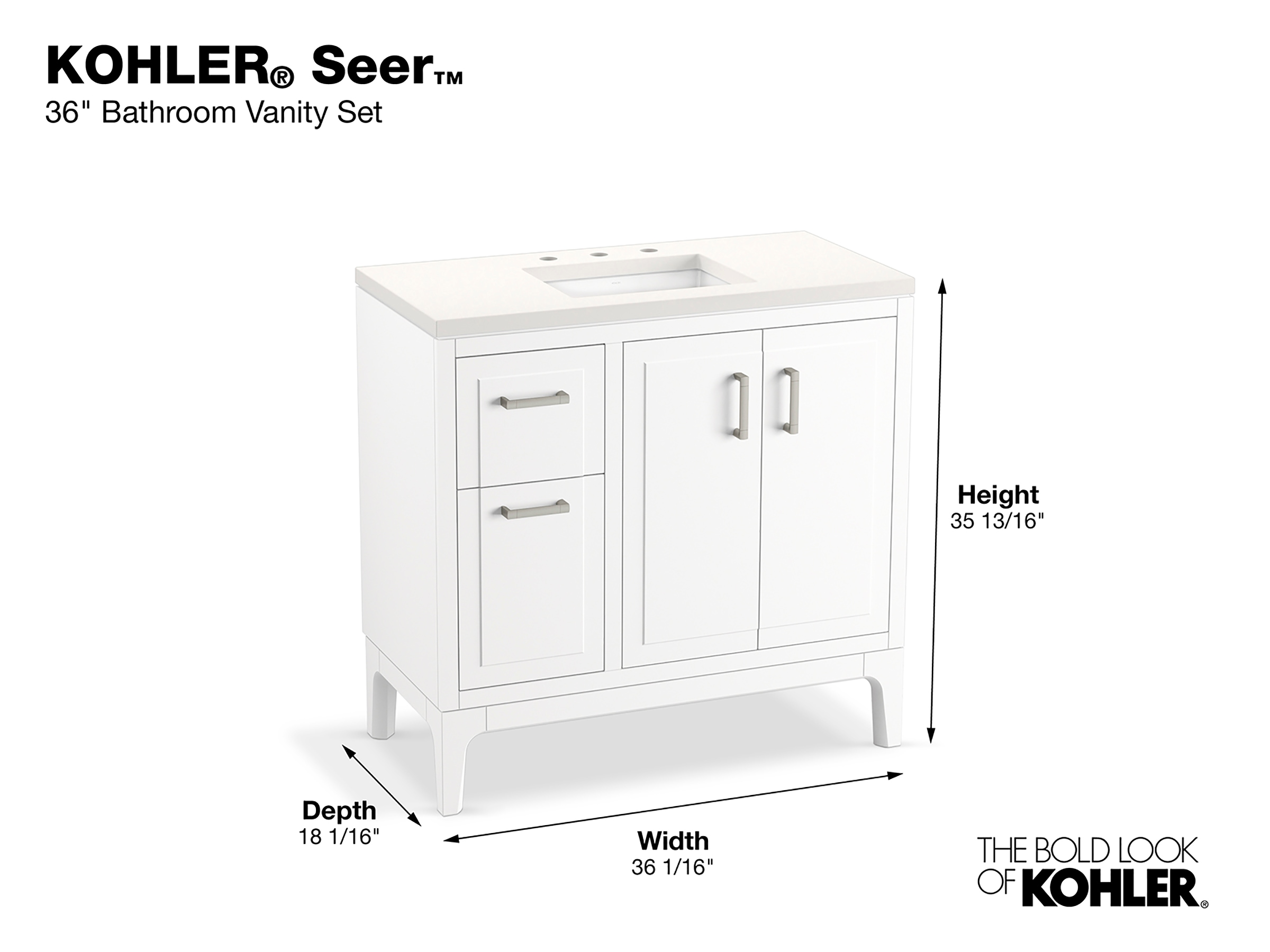 KOHLER 33553-ASB-0 Bath-Vanity-Combo - View #7