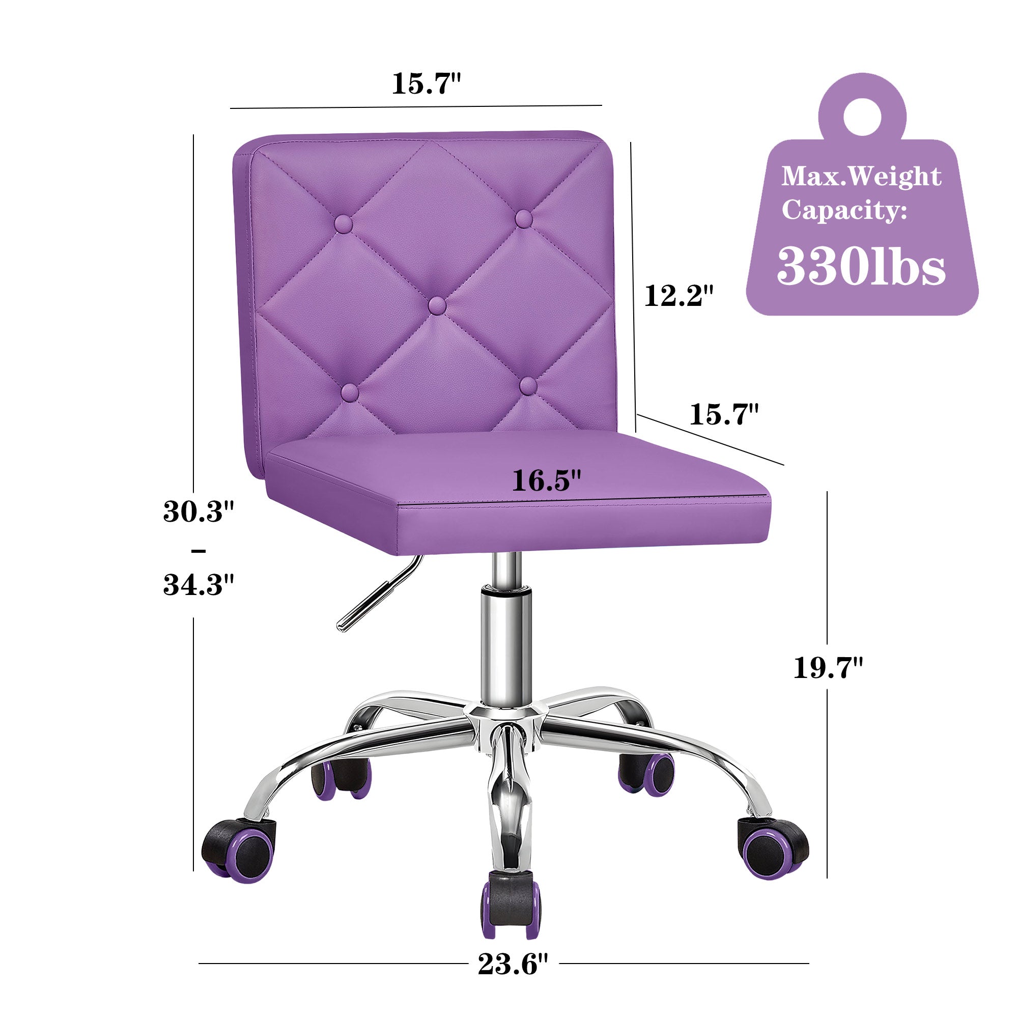 Vecelo LOE-CC-RF06-PUR Office-Chairs - View #2