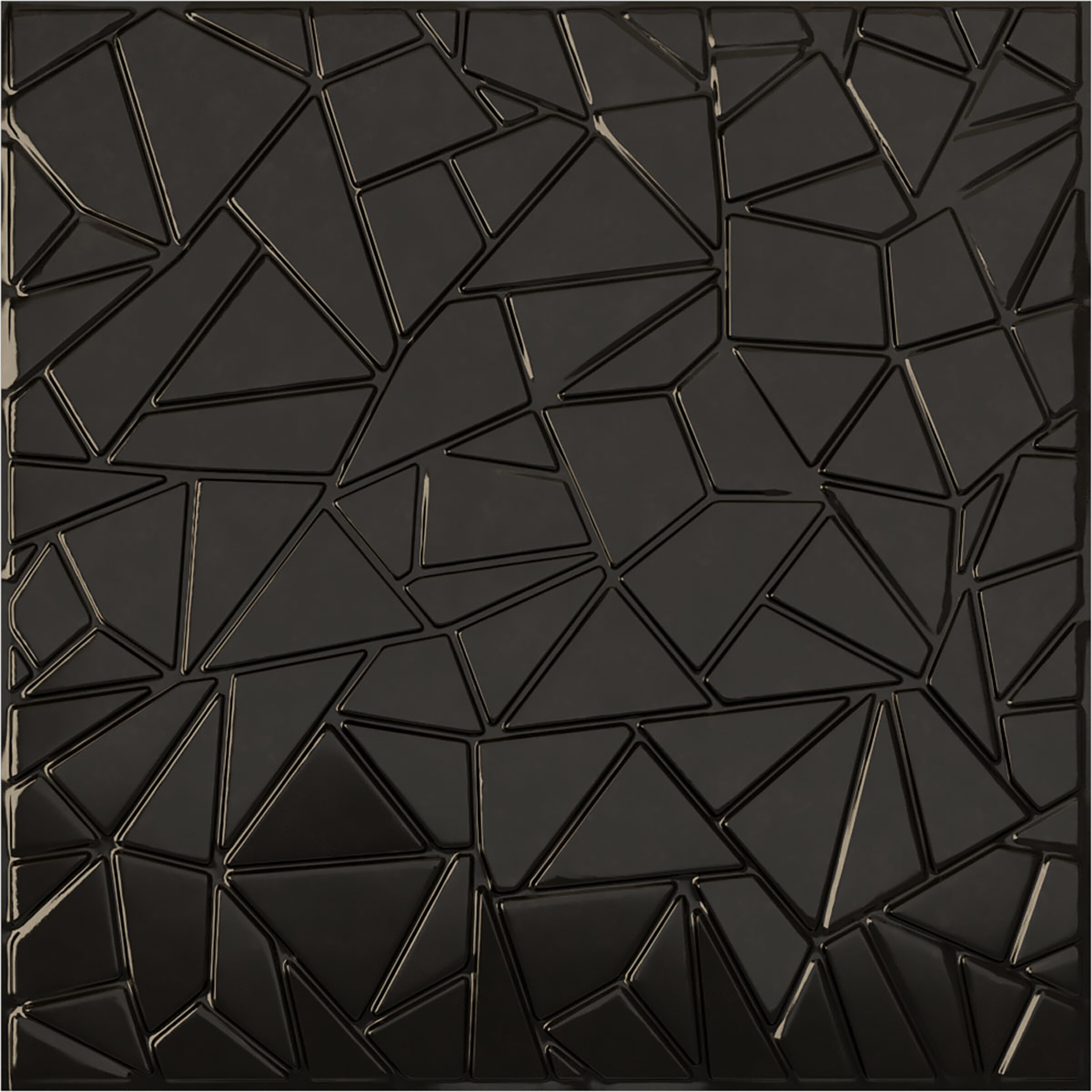 Ekena Millwork WP20X20EWECA-CASE-12 19-5/8-in x 19-5/8-in Embossed Paintable/Stainable Black PVC Wall Panel ( 12 -Pack, Covers 32.04 )