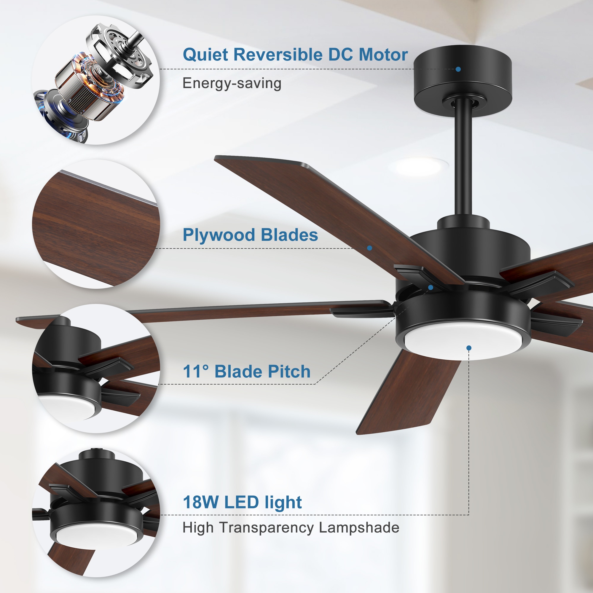 Breezary 30001-BK Ceiling-Fans - View #7