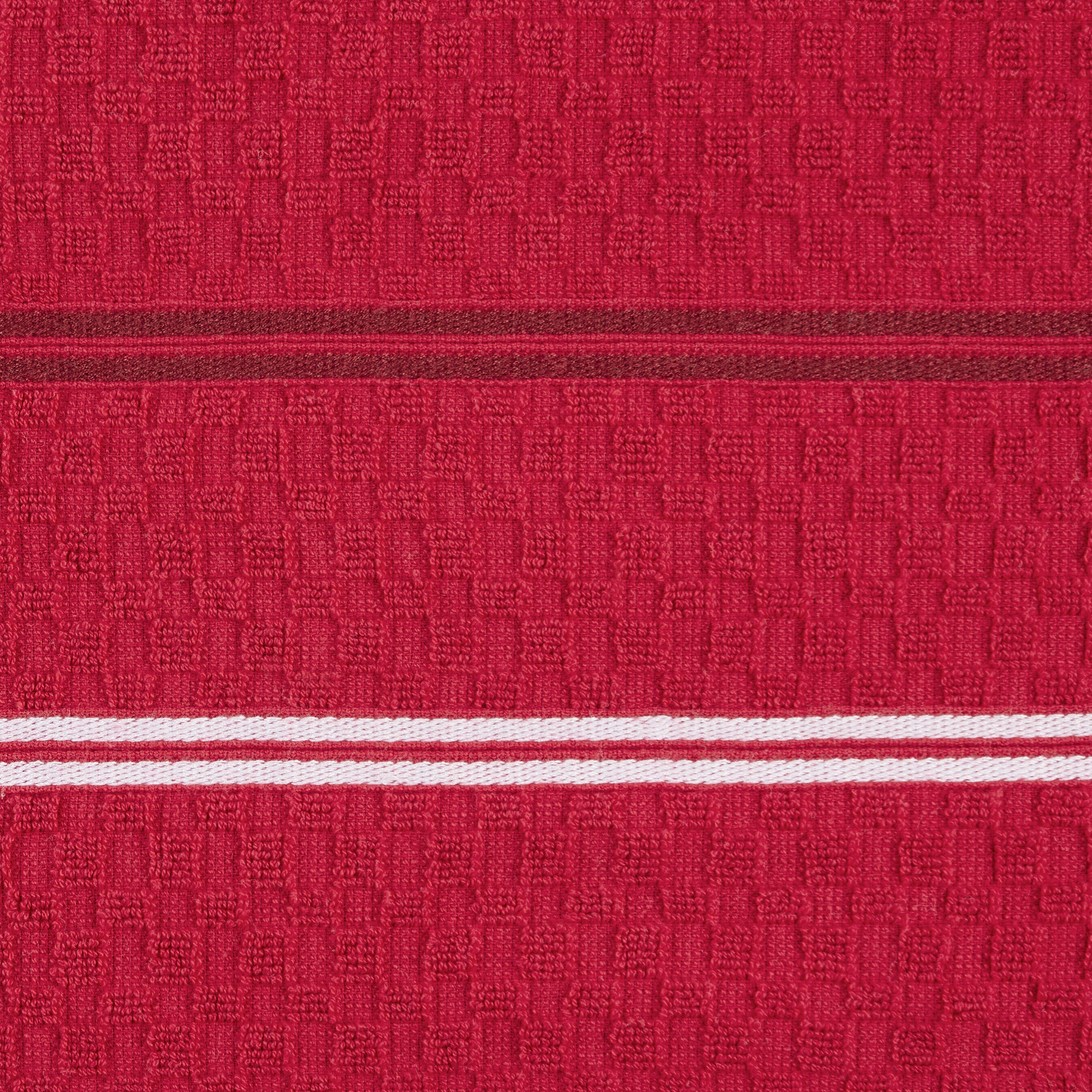 KitchenAid Stripe Gingham Dual Purpose Kitchen Towel 3-Pack Set, Passion  Red, 16 x 28