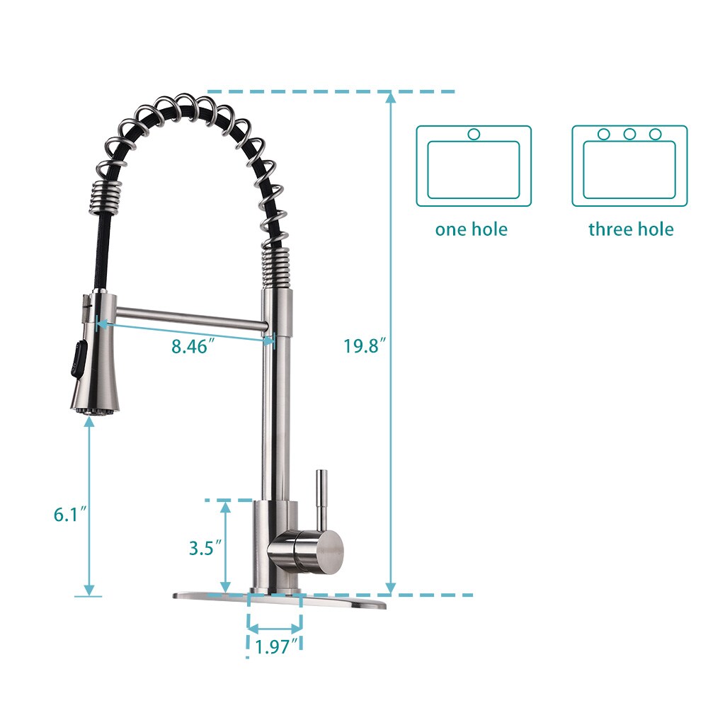 EQLOO D0675-BN Kitchen-Faucets - View #7