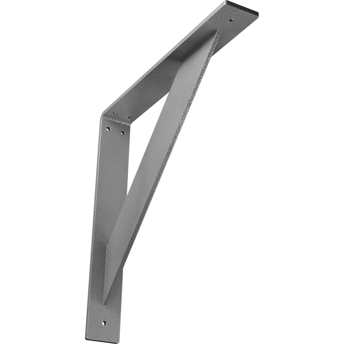 Ekena Millwork BKTM02X14X14TRHGY Traditional 14-in x 2-in x 14-in Gray Steel Countertop support bracket