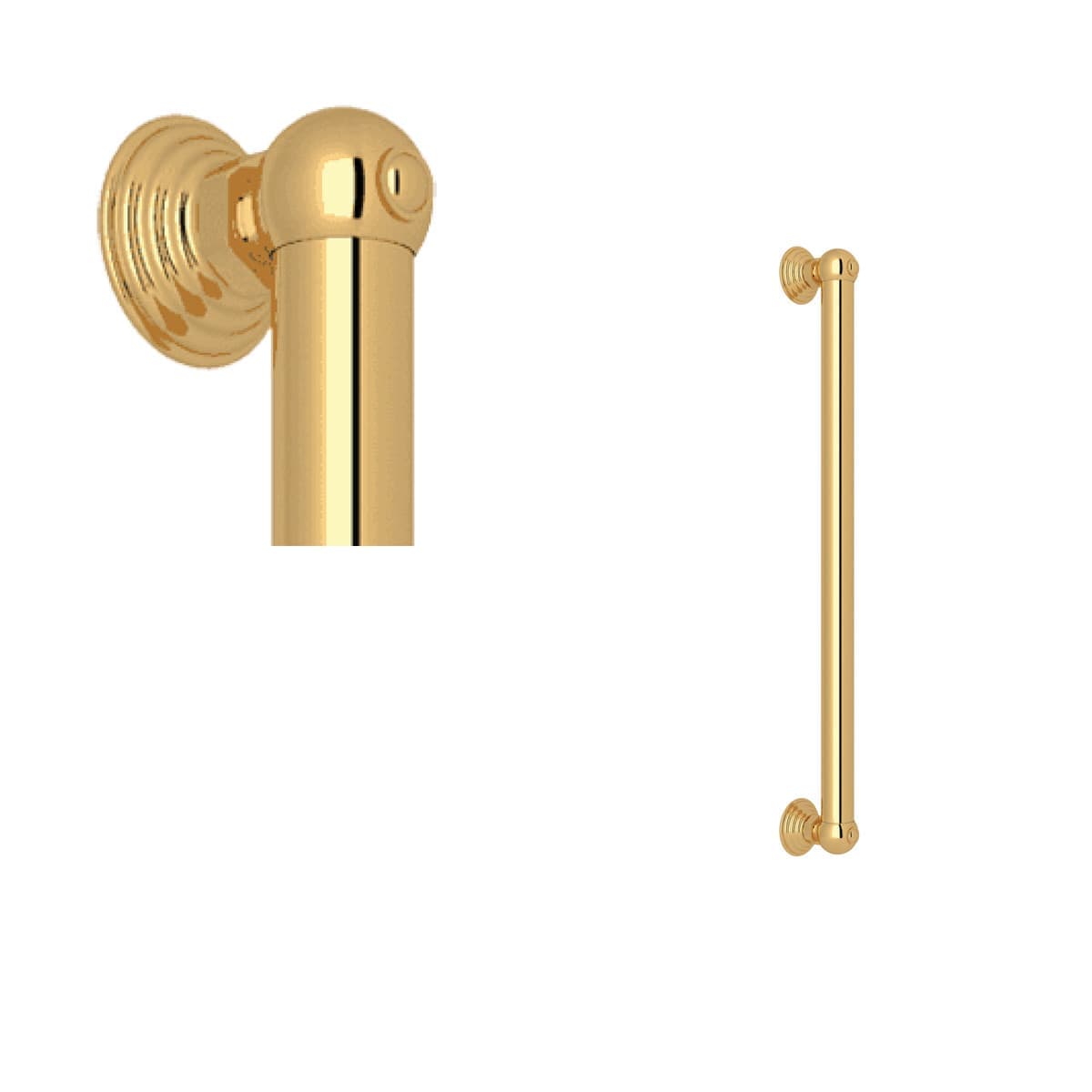 Rohl 18-Inch Grab Bar in Italian Brass
