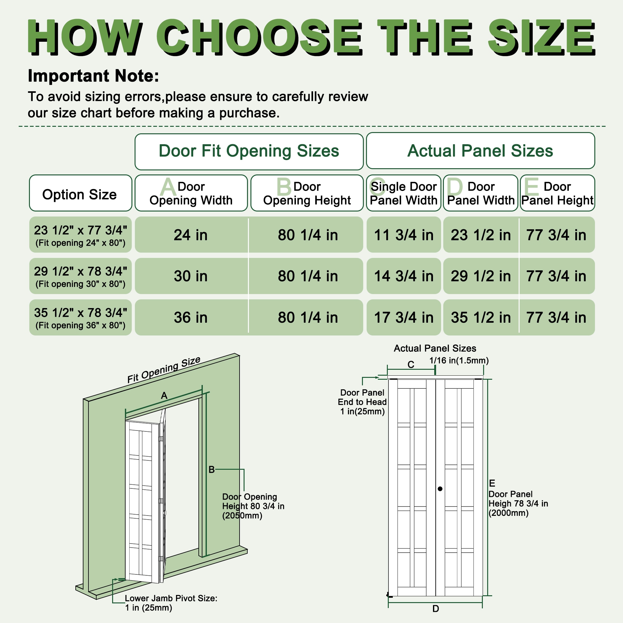 AINLARRY ZD-10G-WT-36 Bifold-Sliding-Closet-Doors - View #7
