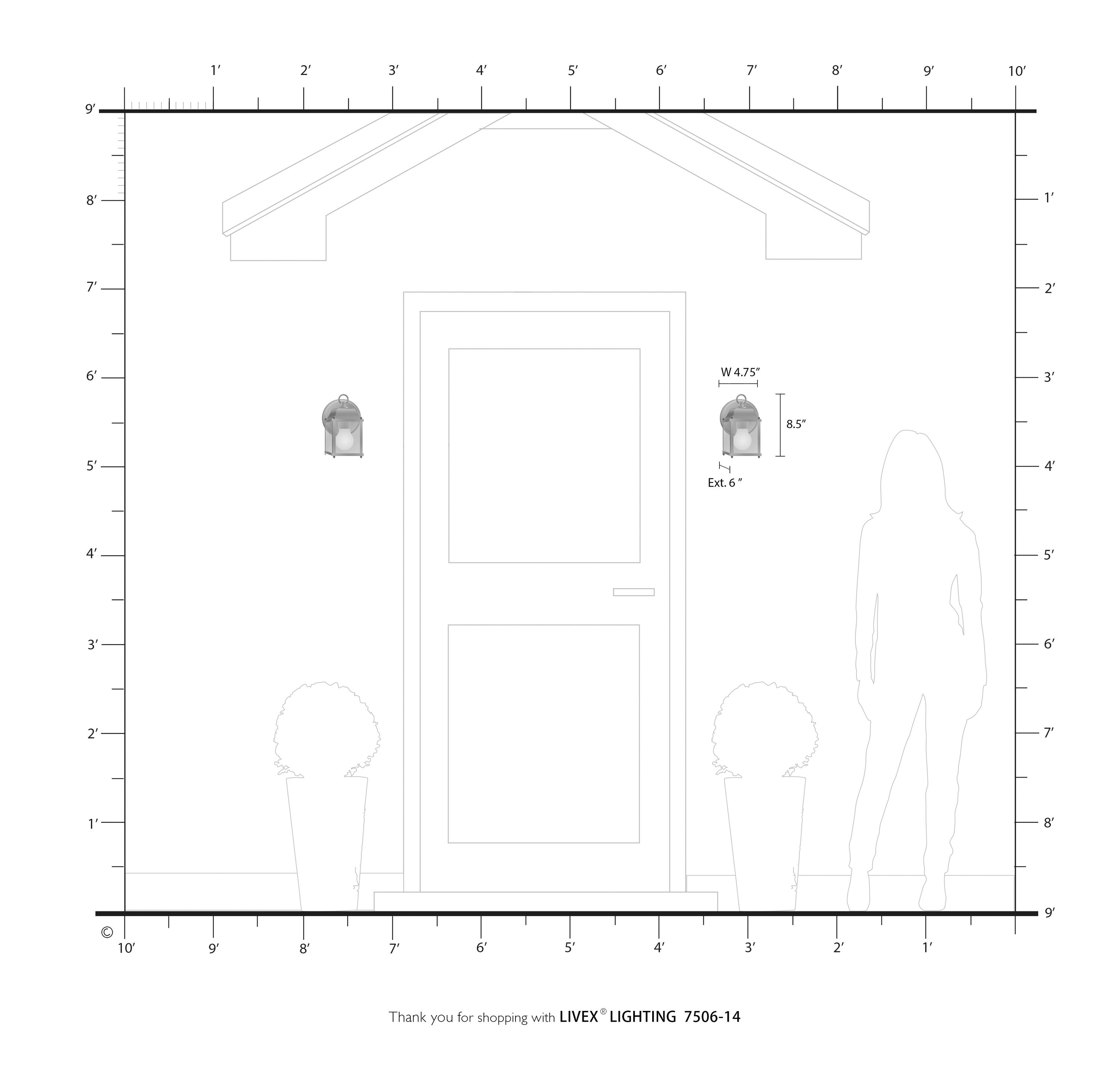 Livex Lighting 7506-14 Outdoor-Wall-Lighting - View #2
