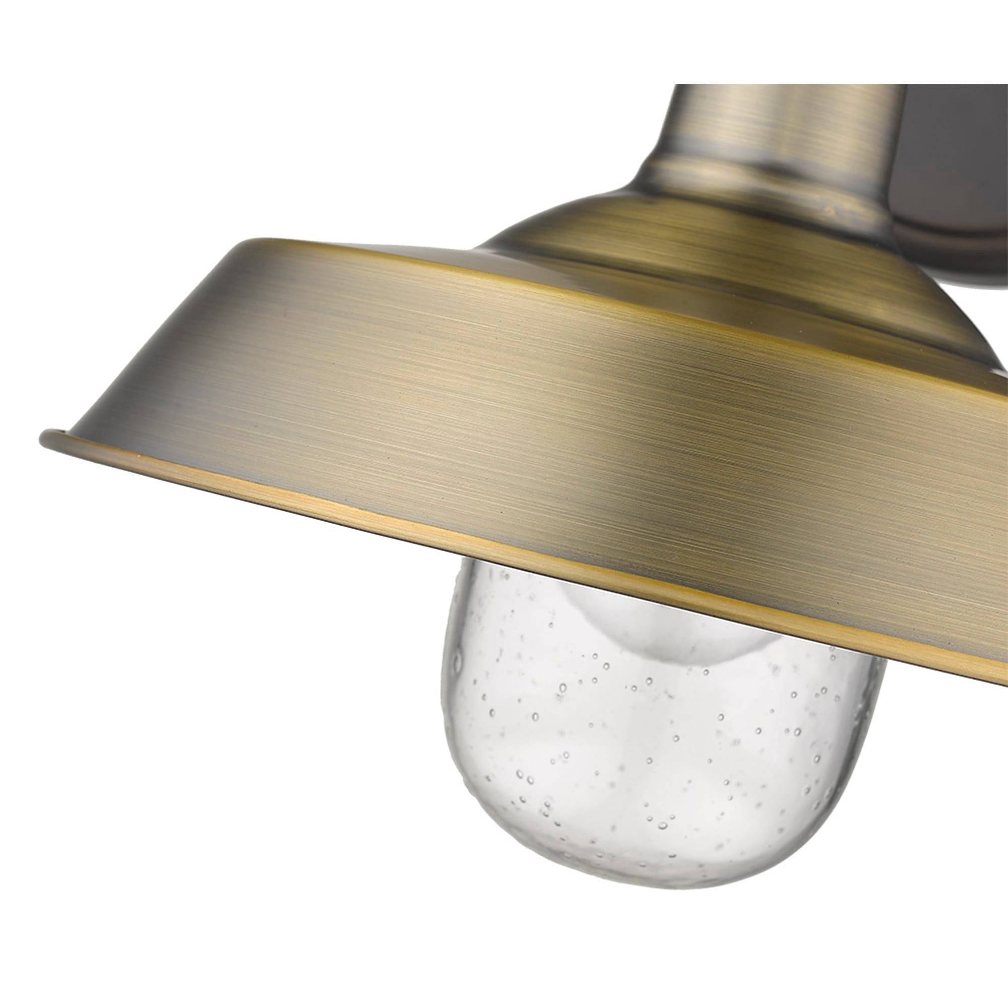 Burry 12" Antique Brass Dimmable Direct Wired Wall Light