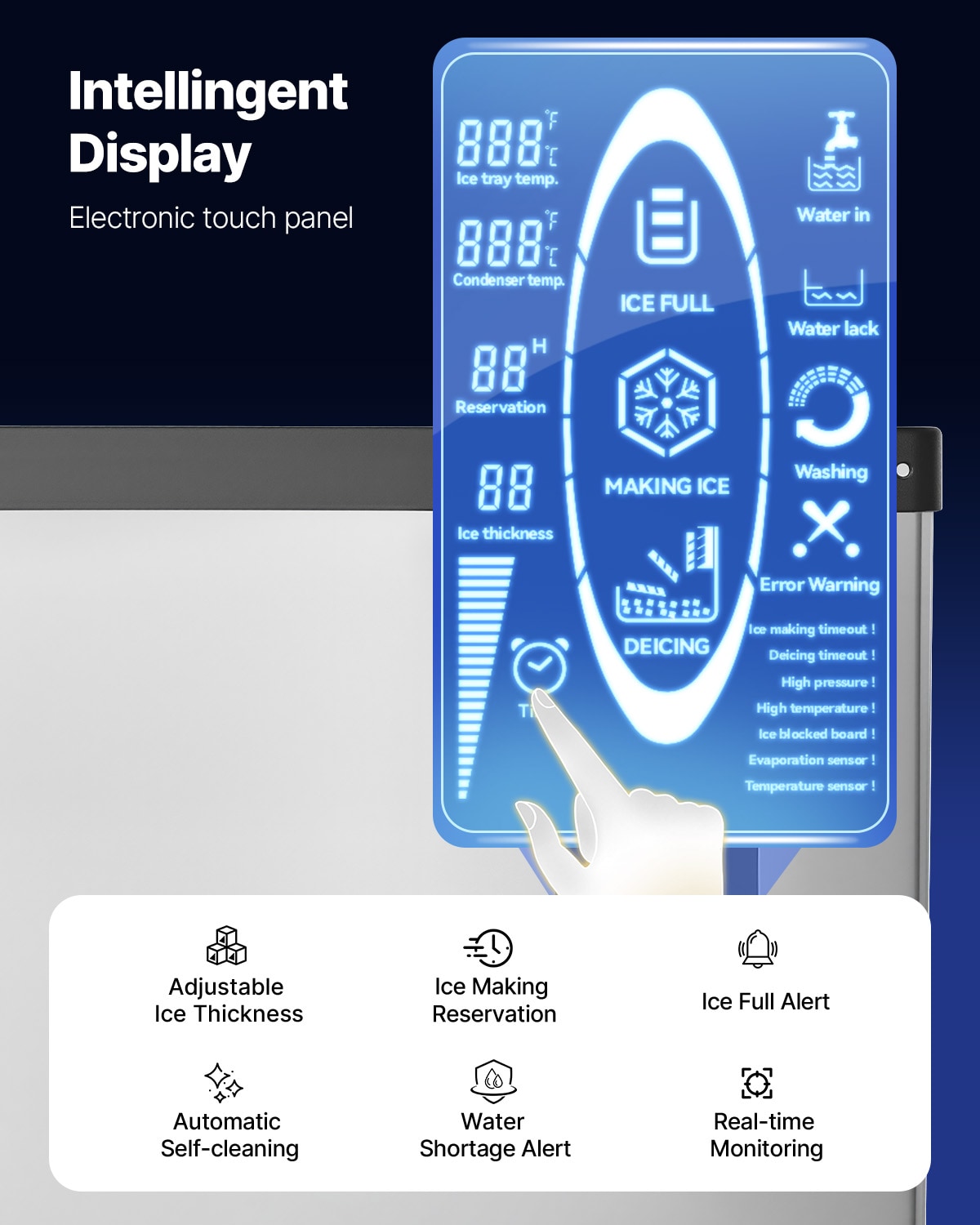 VEVOR ZBJLB-400T-ZH0001V1 Commercial-Ice-Makers - View #5