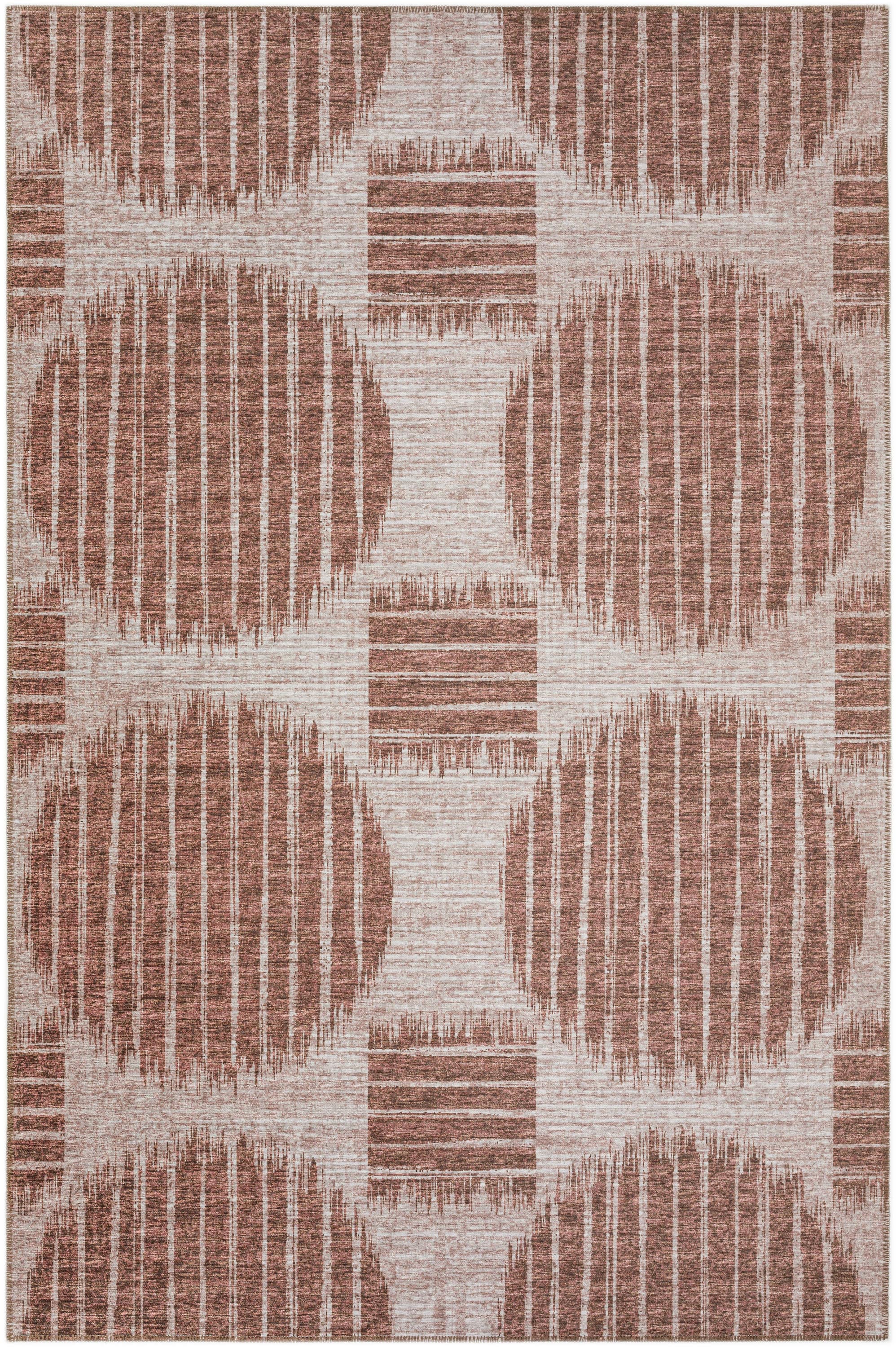 Addison Rugs AYU43BR10X14 Yuma 10 x 14 (ft) Chenille Brown Rectangular Indoor/Outdoor Geometric Mid-Century Modern Area rug