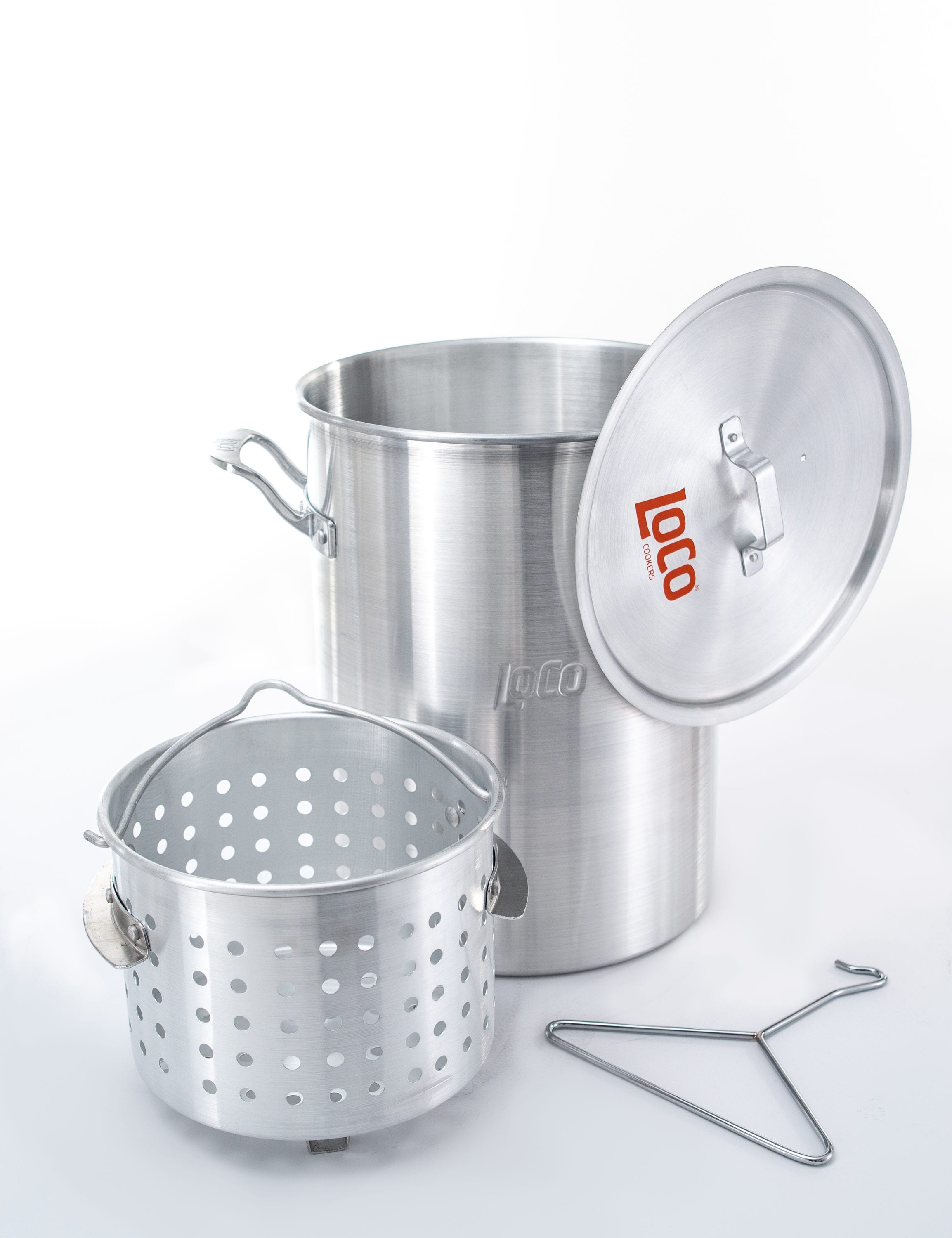 King Kooker 10 Quart Aluminum Deep Fryer Pan with Handles and Basket