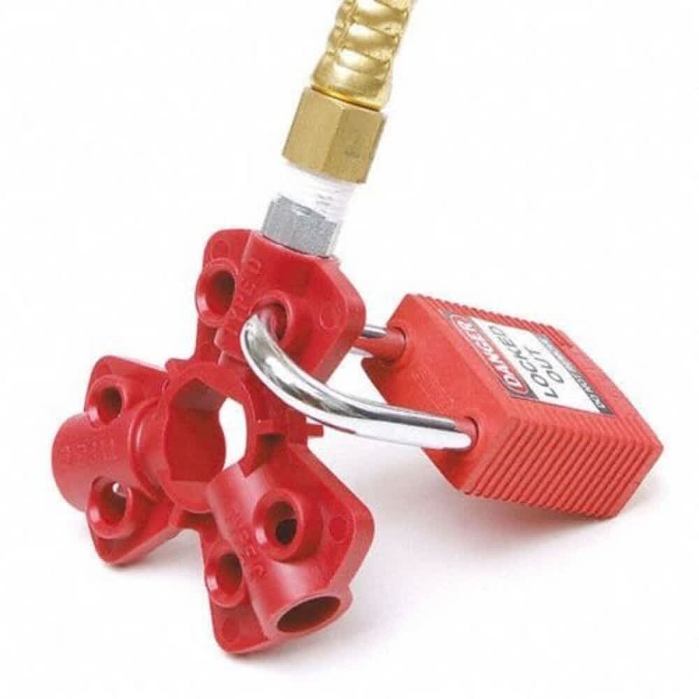 Brady Pneumatic Fitting Lockout Red Isoplast Polymers 6 Max. No. of ...
