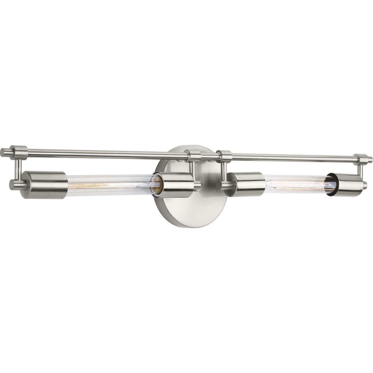 Progress Lighting P300149-009-WB Circuit 27.25-in 2 -Light Brushed Nickel Transitional Vanity light