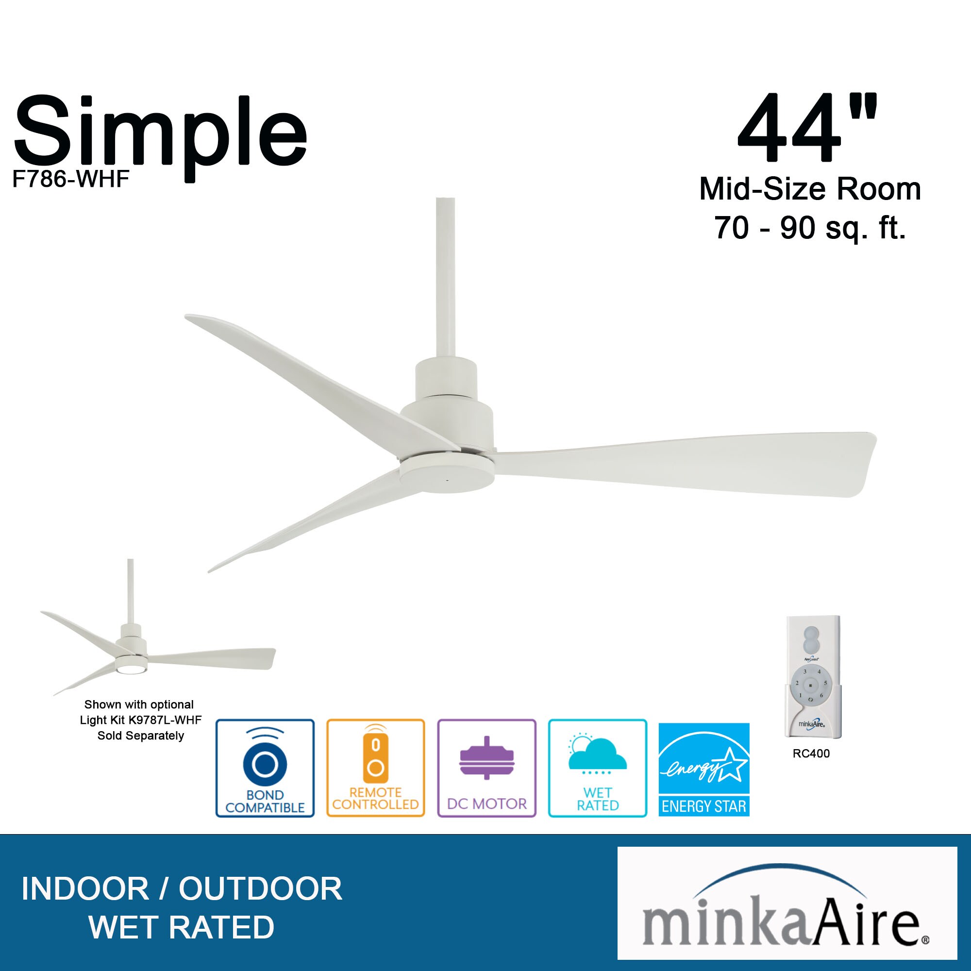 Minka Aire F786-WHF Ceiling-Fans - View #2