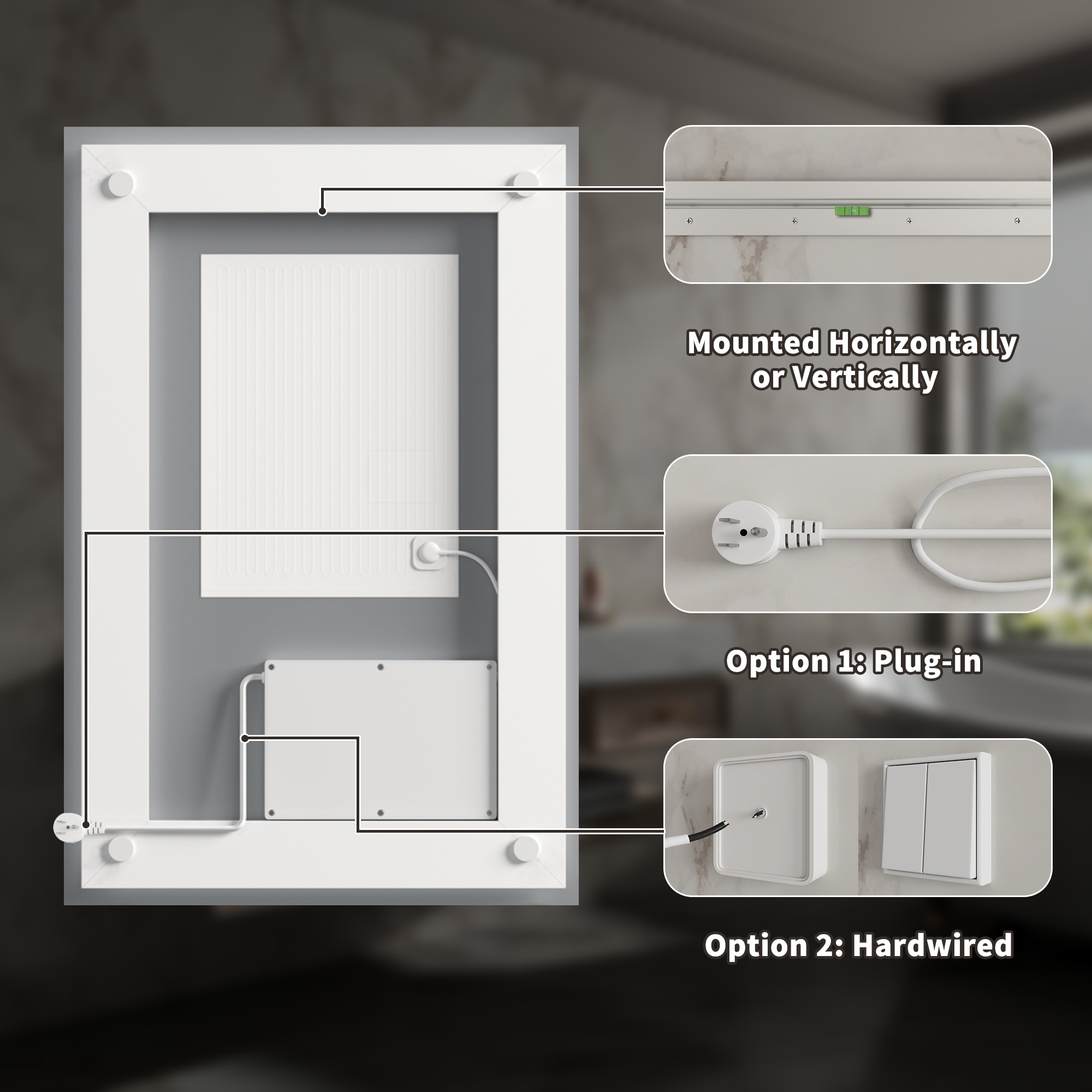 ExBrite TFBM3036 Framed-Bath-Mirrors - View #14