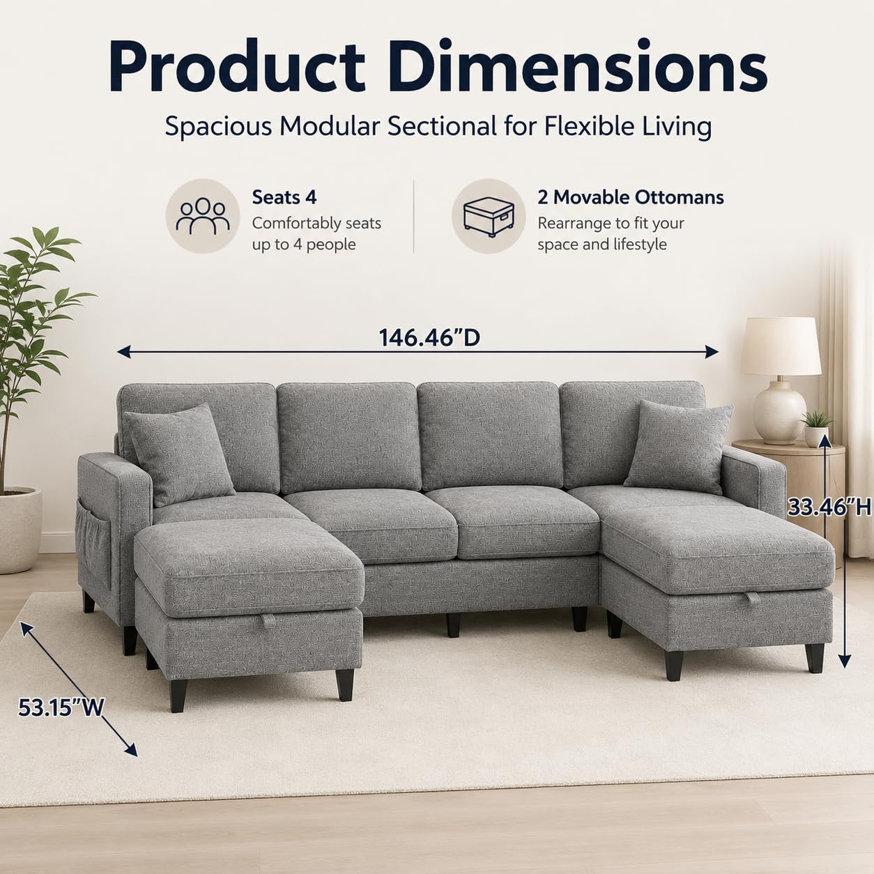 GarveeLife CLJ-MJRPXU-JC3X2BMB Sofas-Loveseats - View #3
