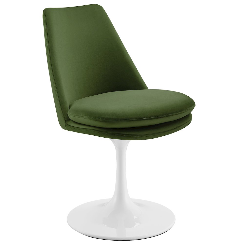 Modway BG3810929 Lippa Swivel Dining Performance Velvet Side Chair