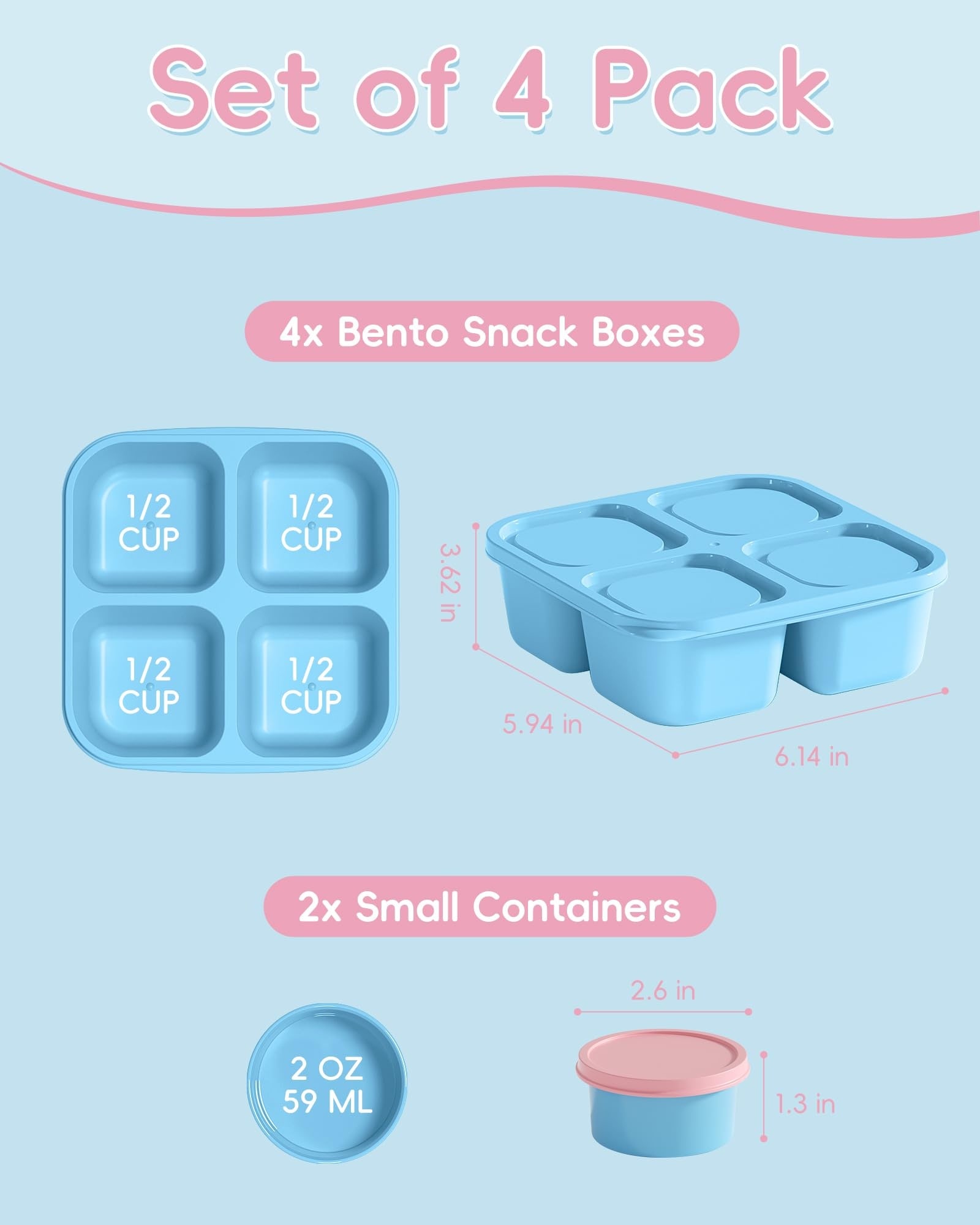 Etokfoks LET3U2VRW Food-Storage-Containers - View #3