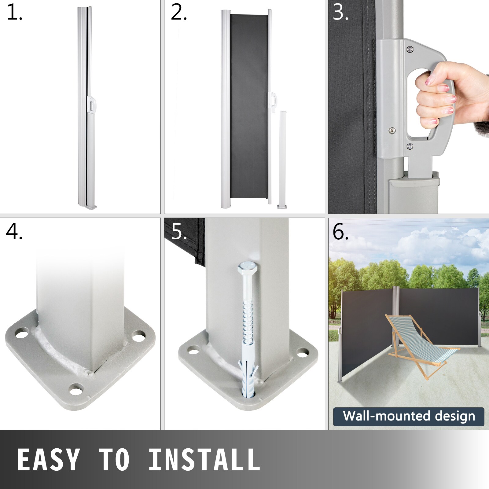 VEVOR ZYPF180X600CMBK01V0 awnings - View #7