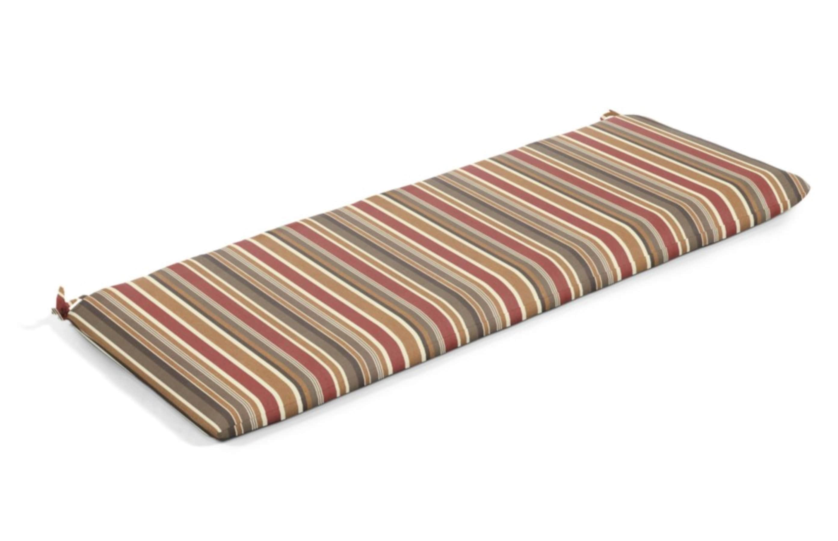 Bench Cushion 18-in x 48-in Brannon Redwood Patio Bench Cushion Polyester | - Sunbrella DS2860-3192