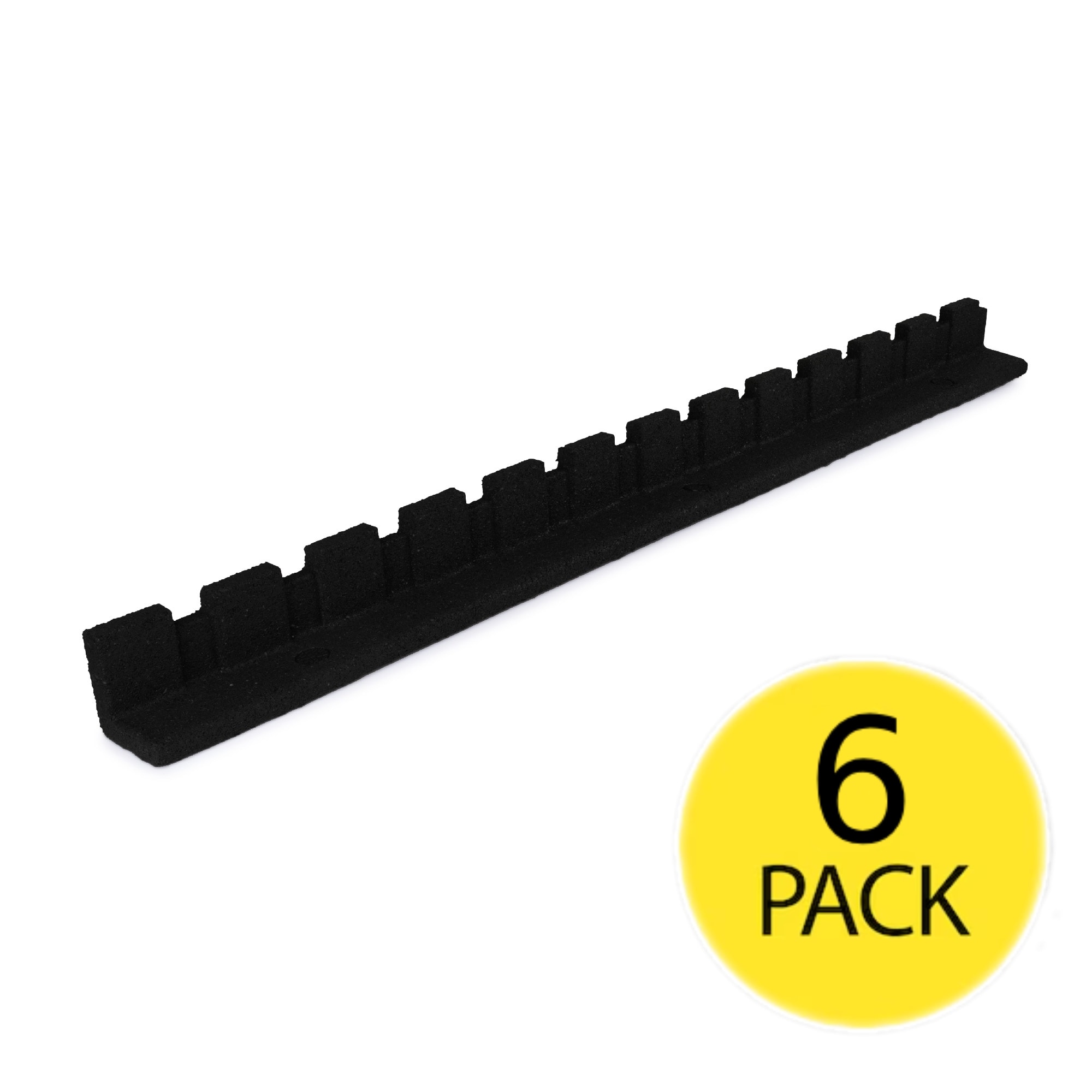 GroundSmart 4-ft x 3.5-in Castle 6 -Pack IMC Outdoor Living Rubber Landscape edging section #DCLCL4BK6