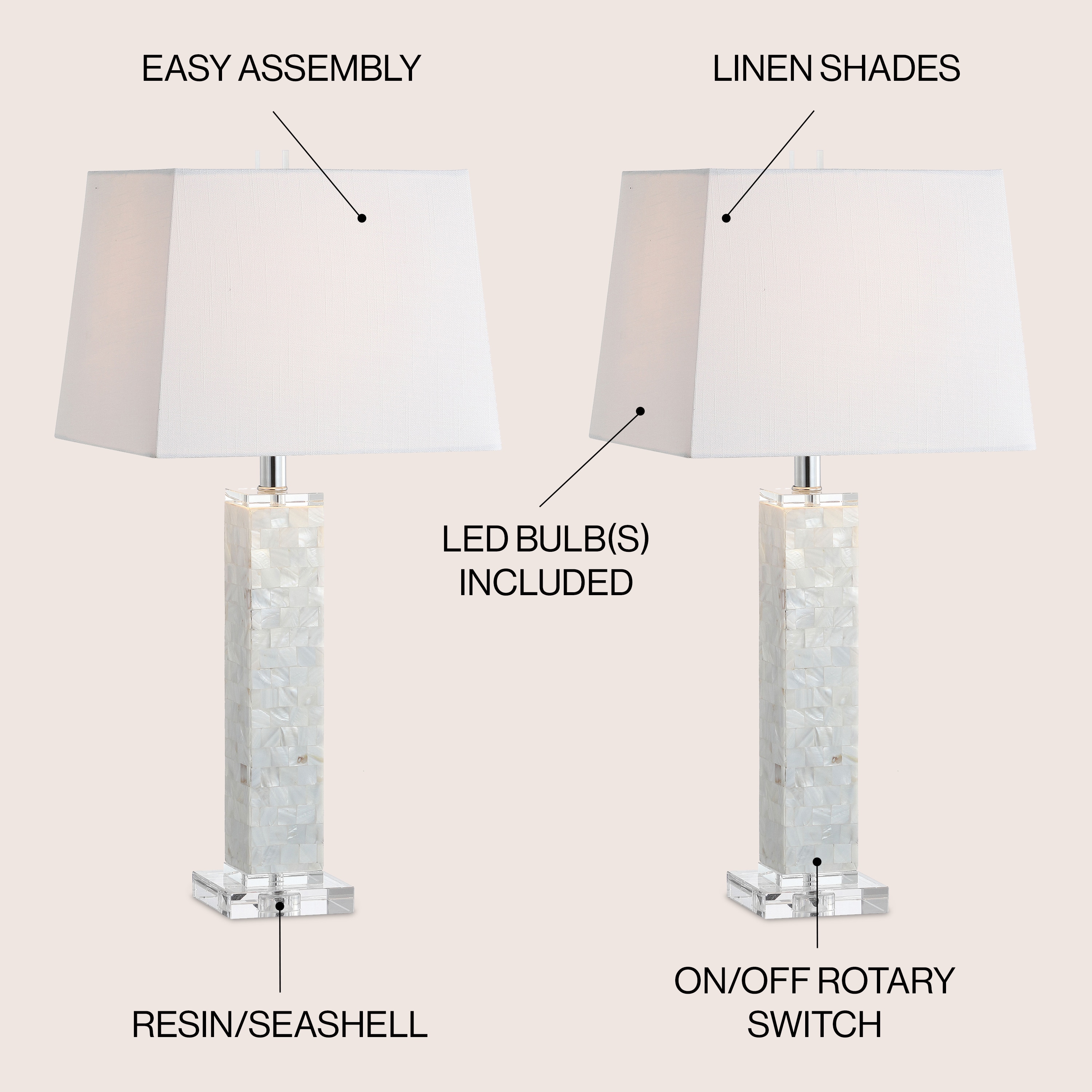 JONATHAN  Y JYL1053A-SET2 Table-Lamps - View #3