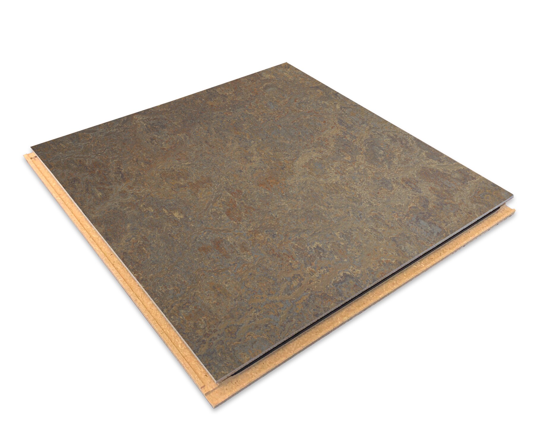 Forbo Flooring Systems Marmoleum Cinch Loc Seal Cork Tree 10-mm T x 12-in W x 12-in L Waterproof Tile Look Laminate Flooring (6.78-sq ft / Carton)