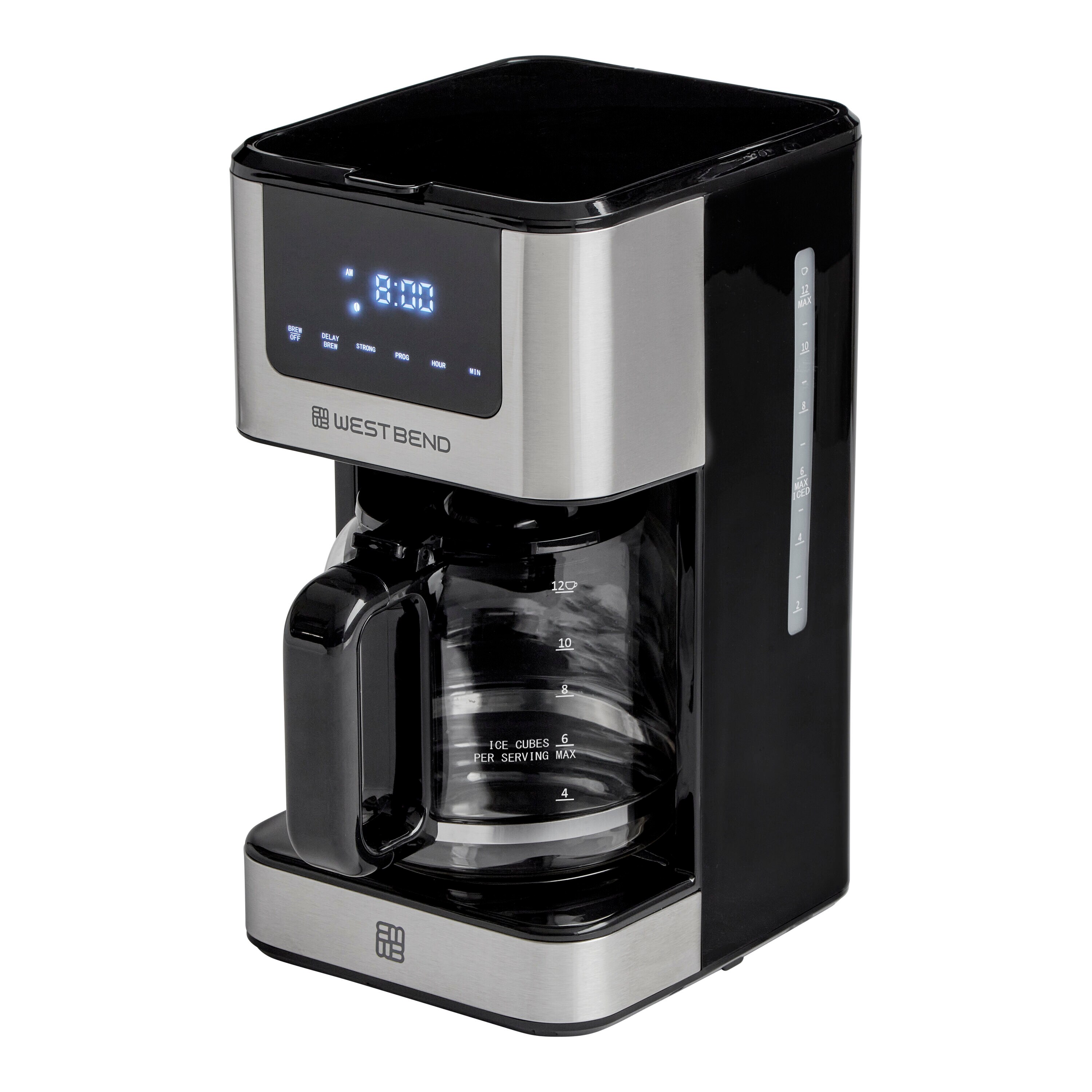 West Bend 30-Cup Coffee Maker, Polished Aluminum - 58030