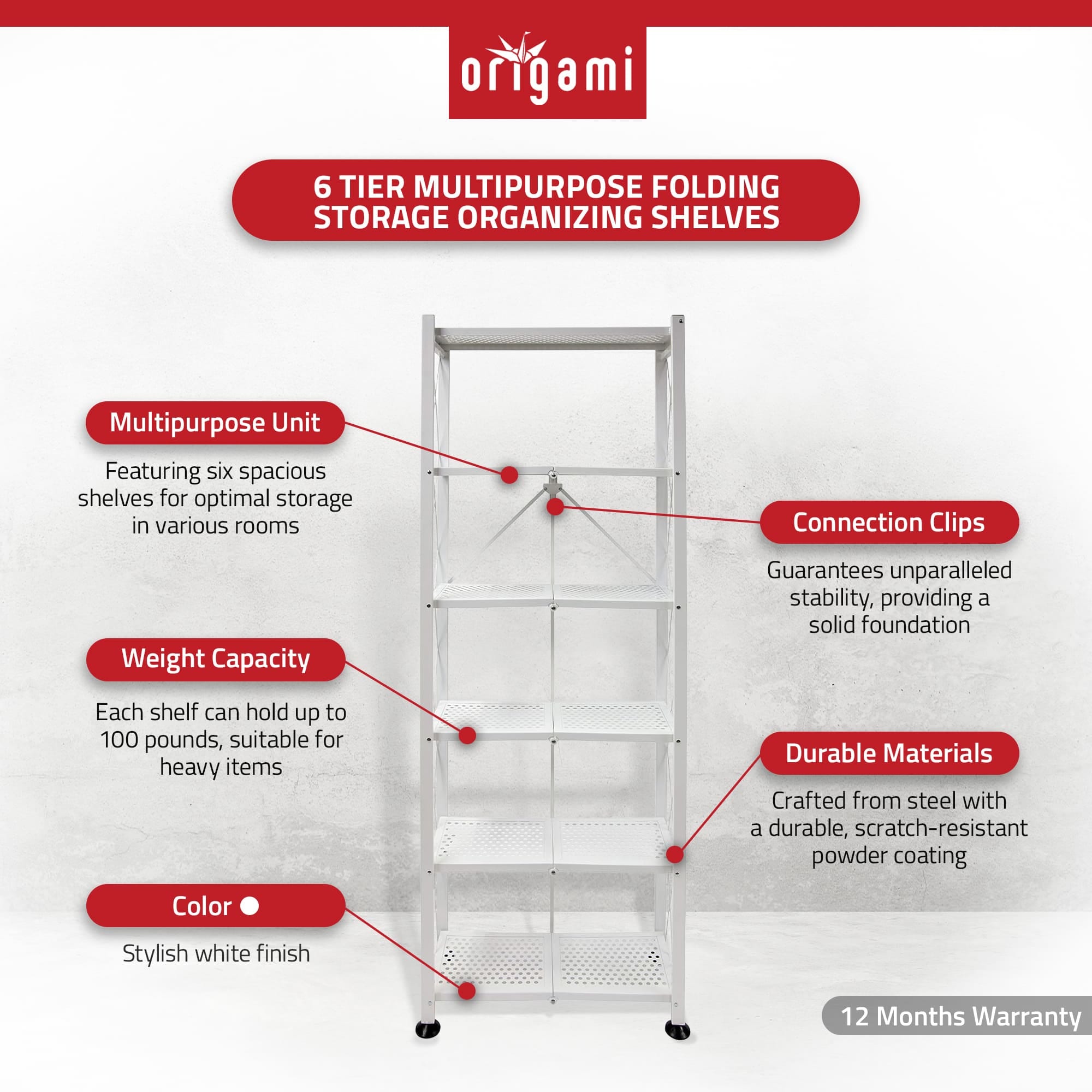 Gracious Living 130294 Free-Standing-Shelving - View #3