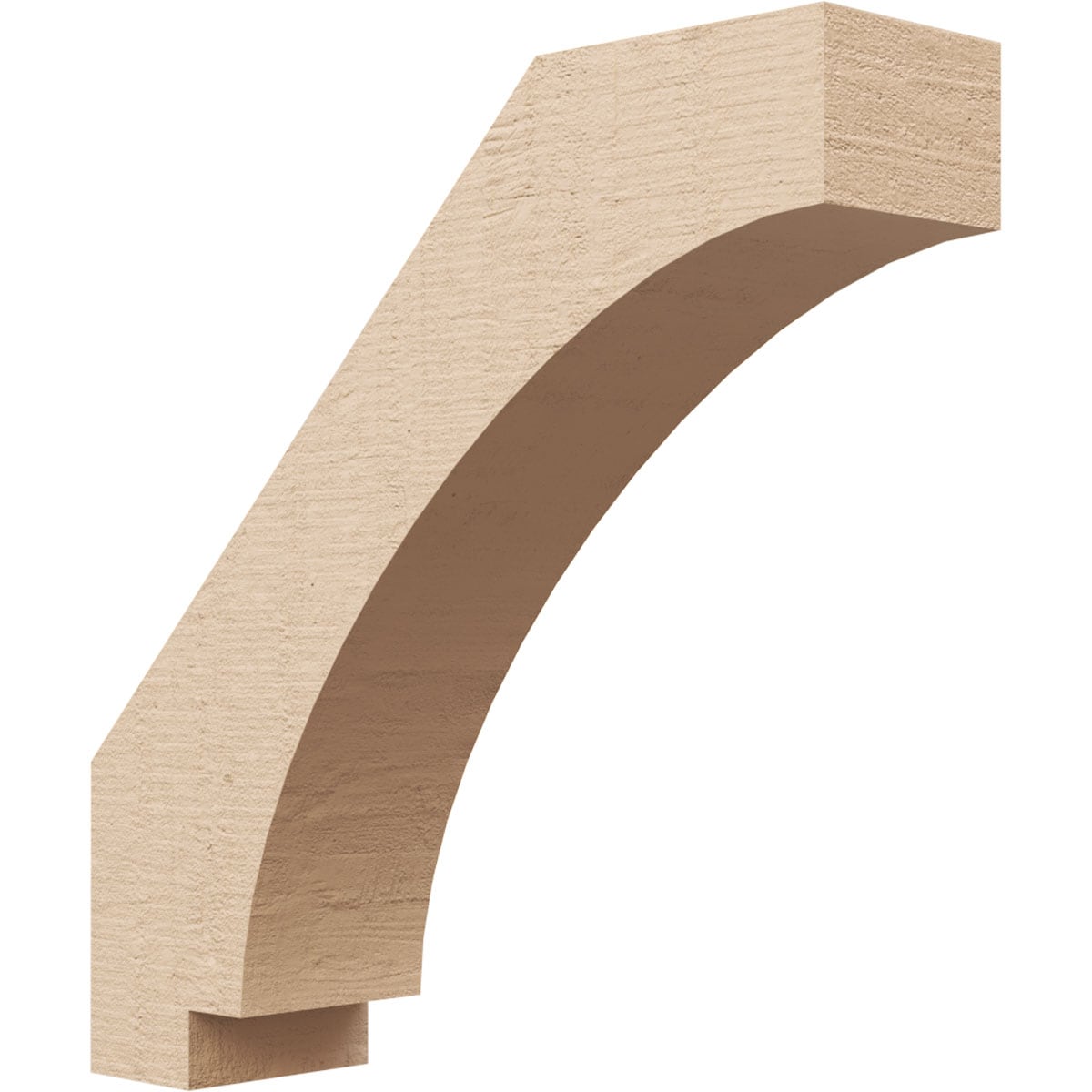 Ekena Millwork BRCUR03X12X12IMPRCPR 3-in x 12-in x 12-in Primed Urethane Imperial Rough Cedar TimberThane Knee Brace