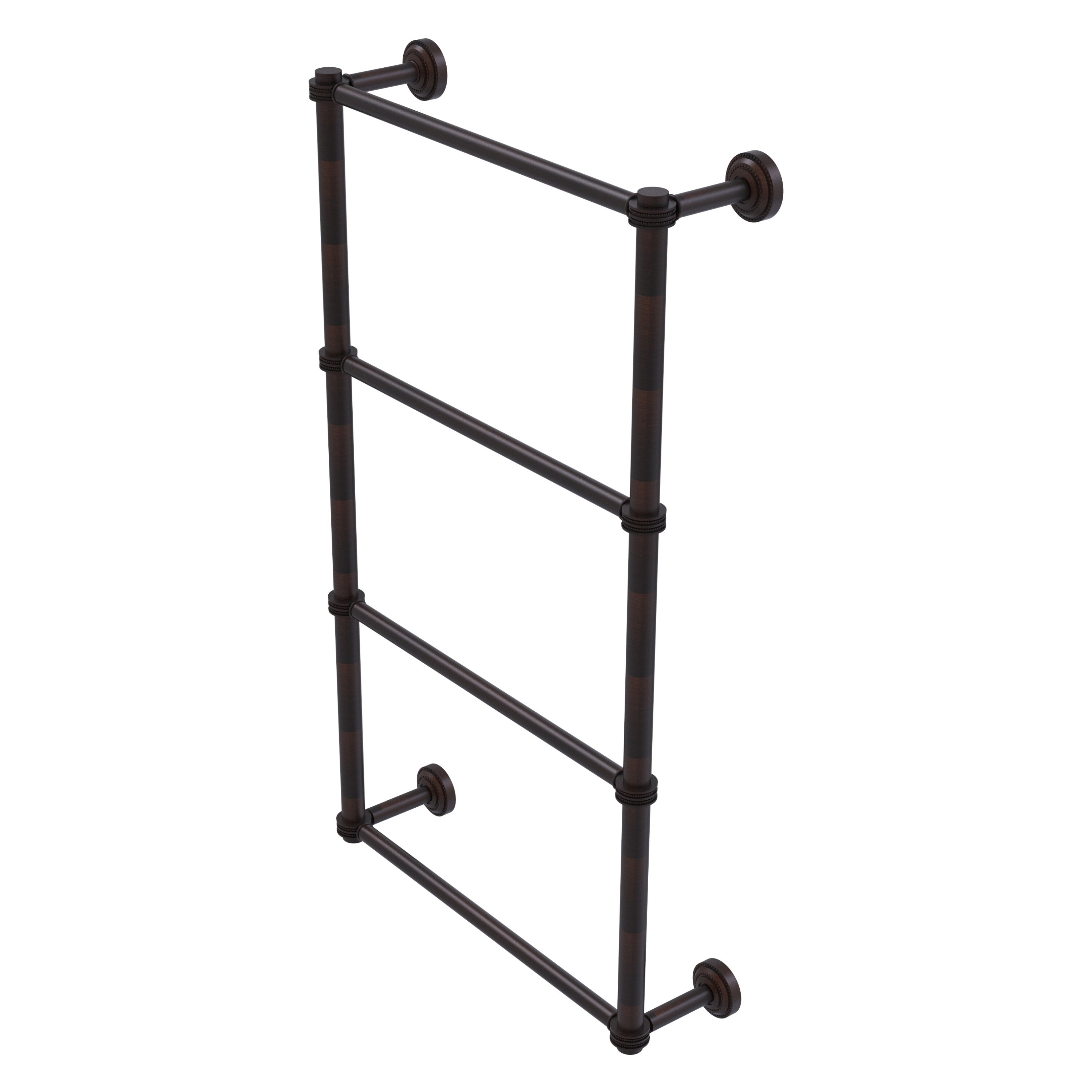 Allied Brass DT-28D-36-VB Dottingham 36-in double Venetian Bronze Wall mount 4-tier Towel Bar