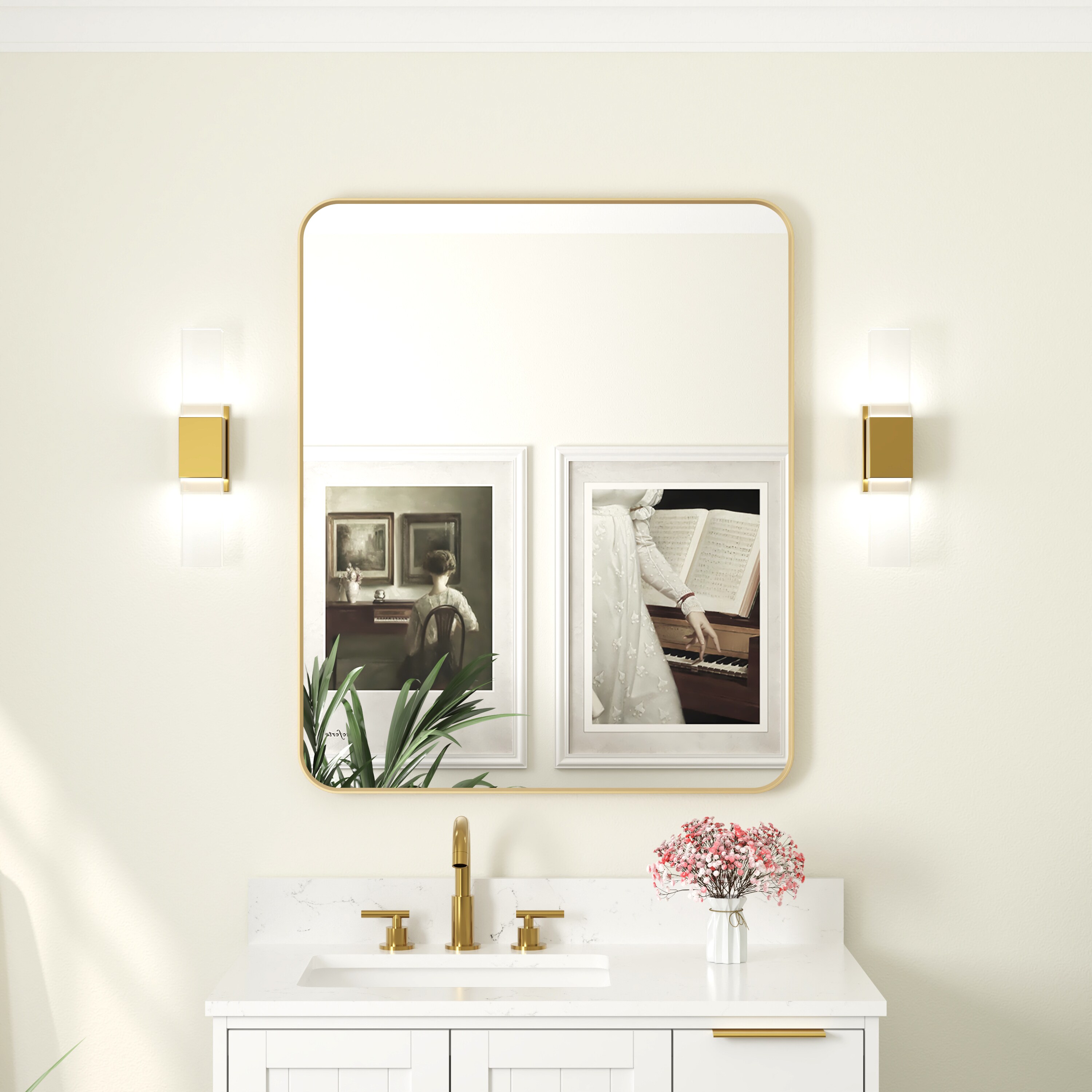 WELLFOR F1MR3036BG Framed-Bath-Mirrors - View #8