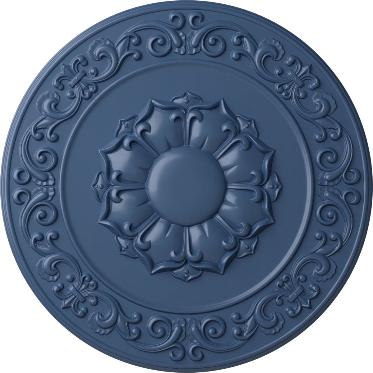 Ekena Millwork CM27SYAMF Sydney 27.75-in W x 27.75-in L Painted Americana Polyurethane Whole Ceiling Medallion